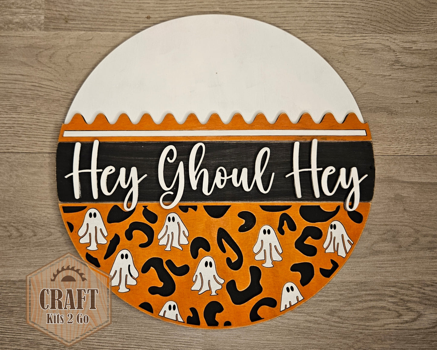 Hey Ghoul Halloween Ghost Sign | #4422