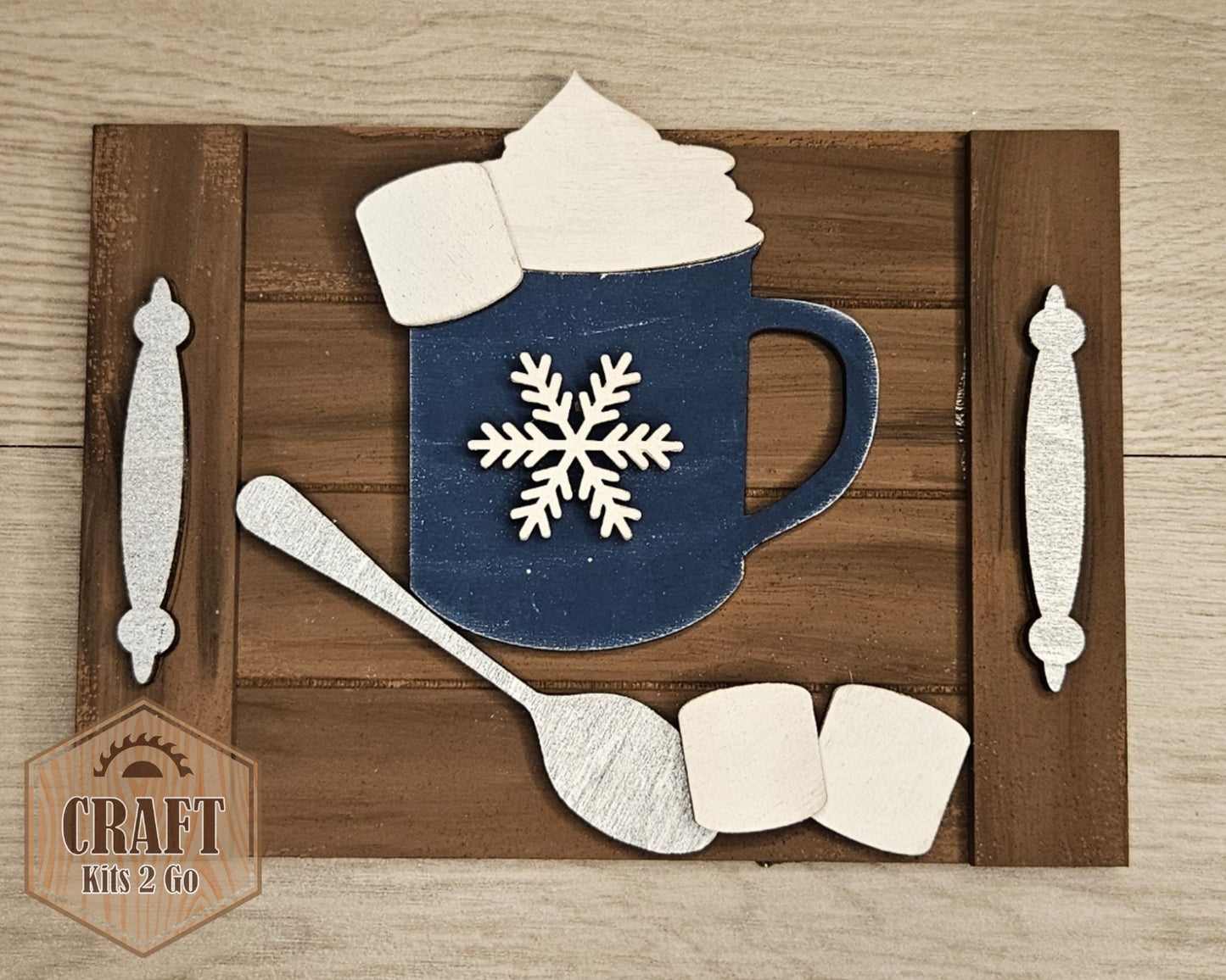 Winter Hot Cocoa Tray | #4741