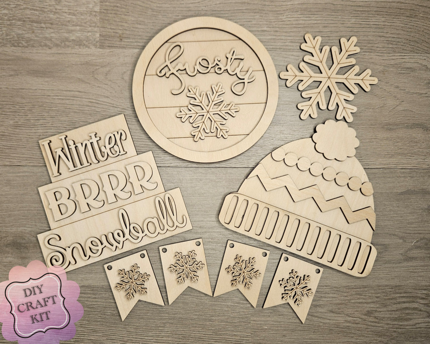 Snowflake Winter Bunting | #4746
