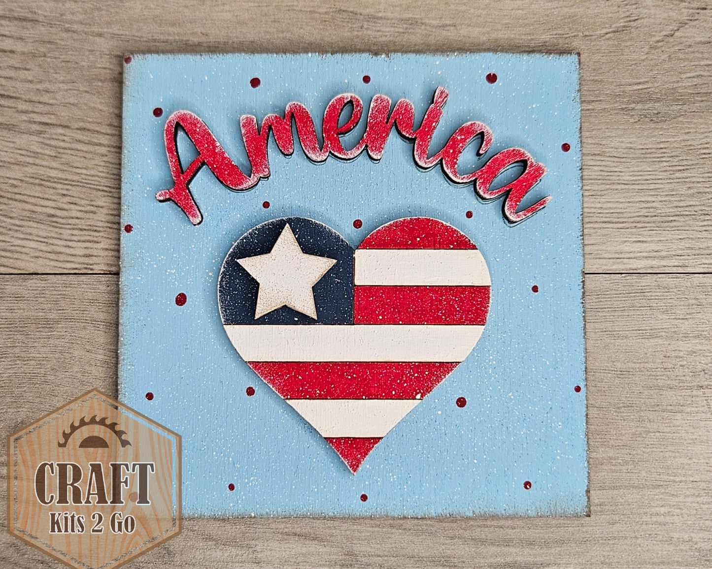 America Heart Flag | #4901