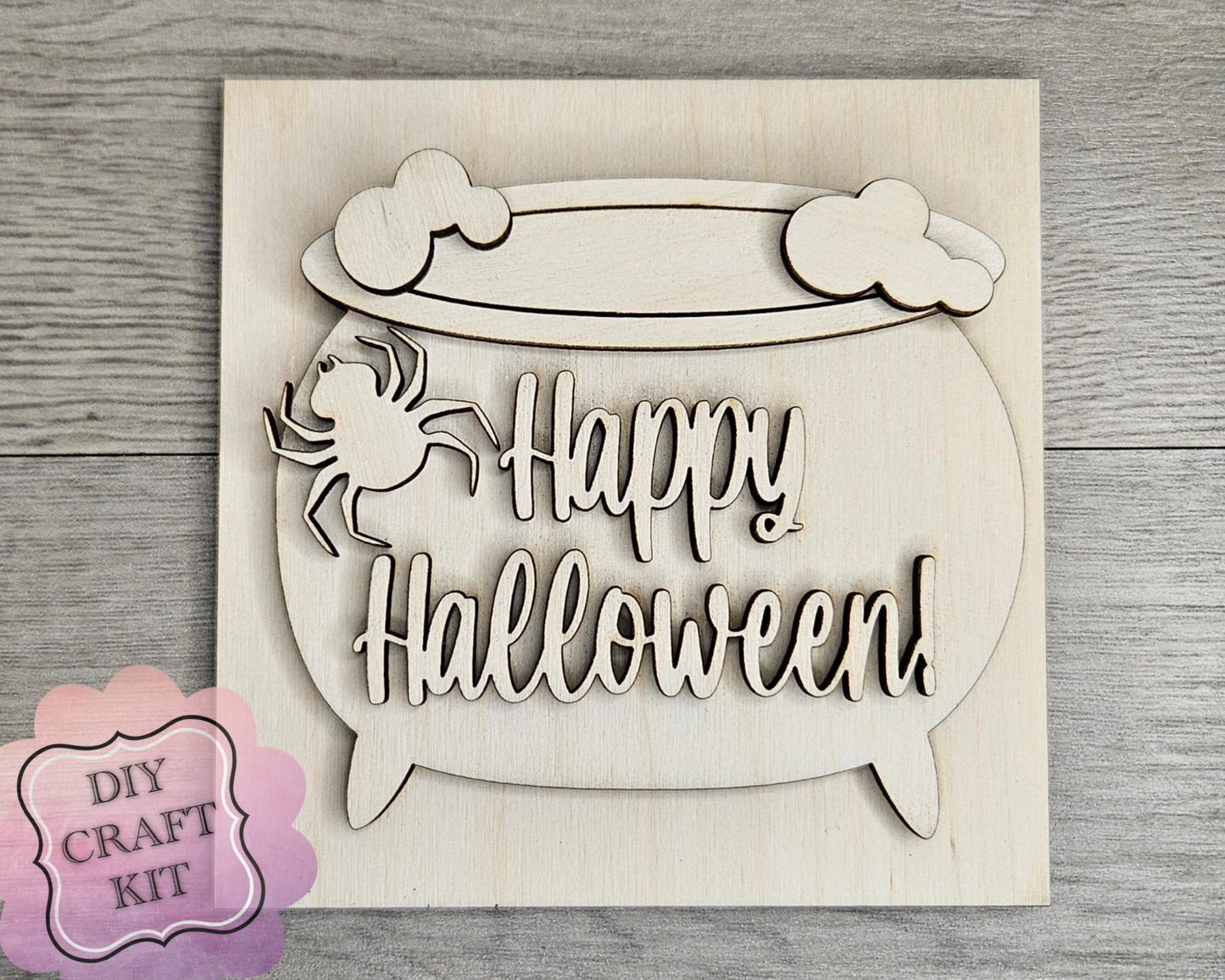 Happy Halloween Cauldron | #4891