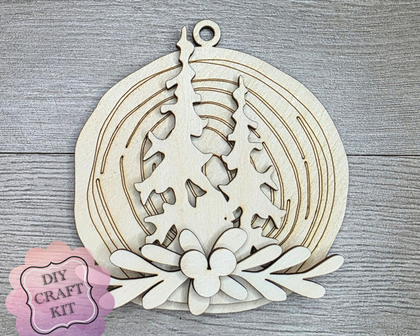 Christmas Winter Trees Ornament | #5042
