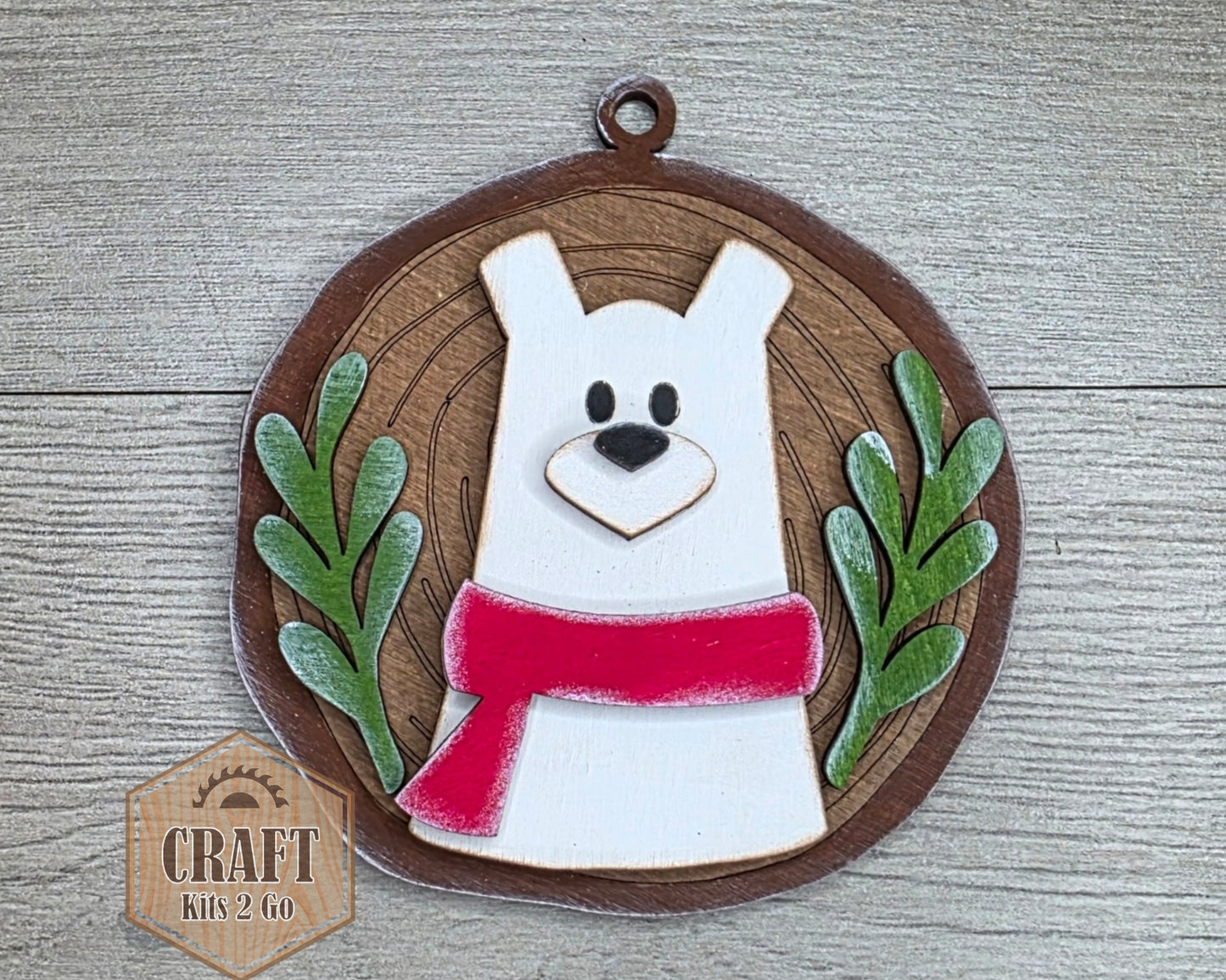 Christmas Polar Bear Ornament | #5041