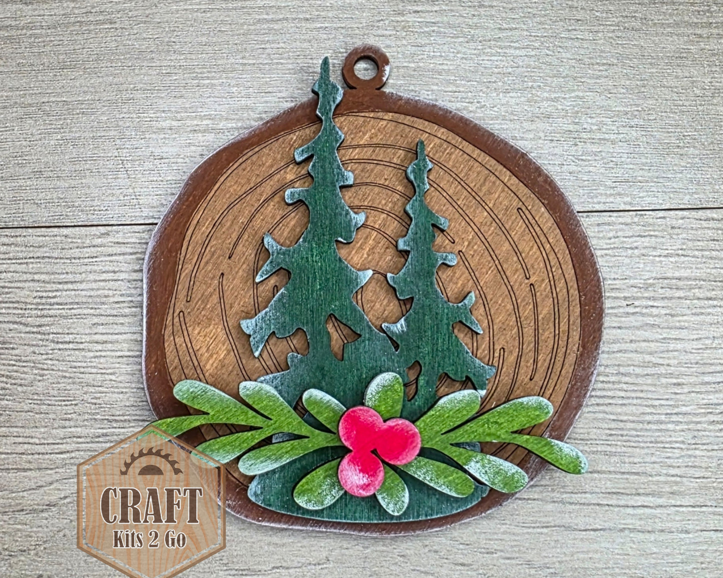 Christmas Winter Trees Ornament | #5042