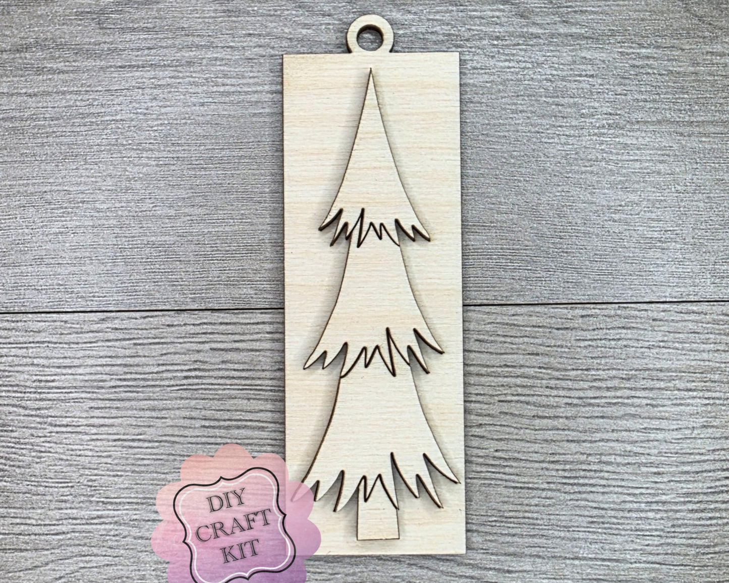 Rustic Christmas Tree Ornament | #2578