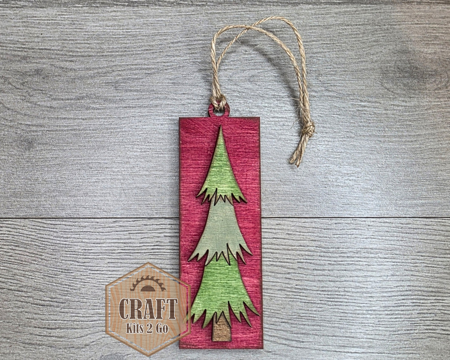 Rustic Christmas Tree Ornament | #2578