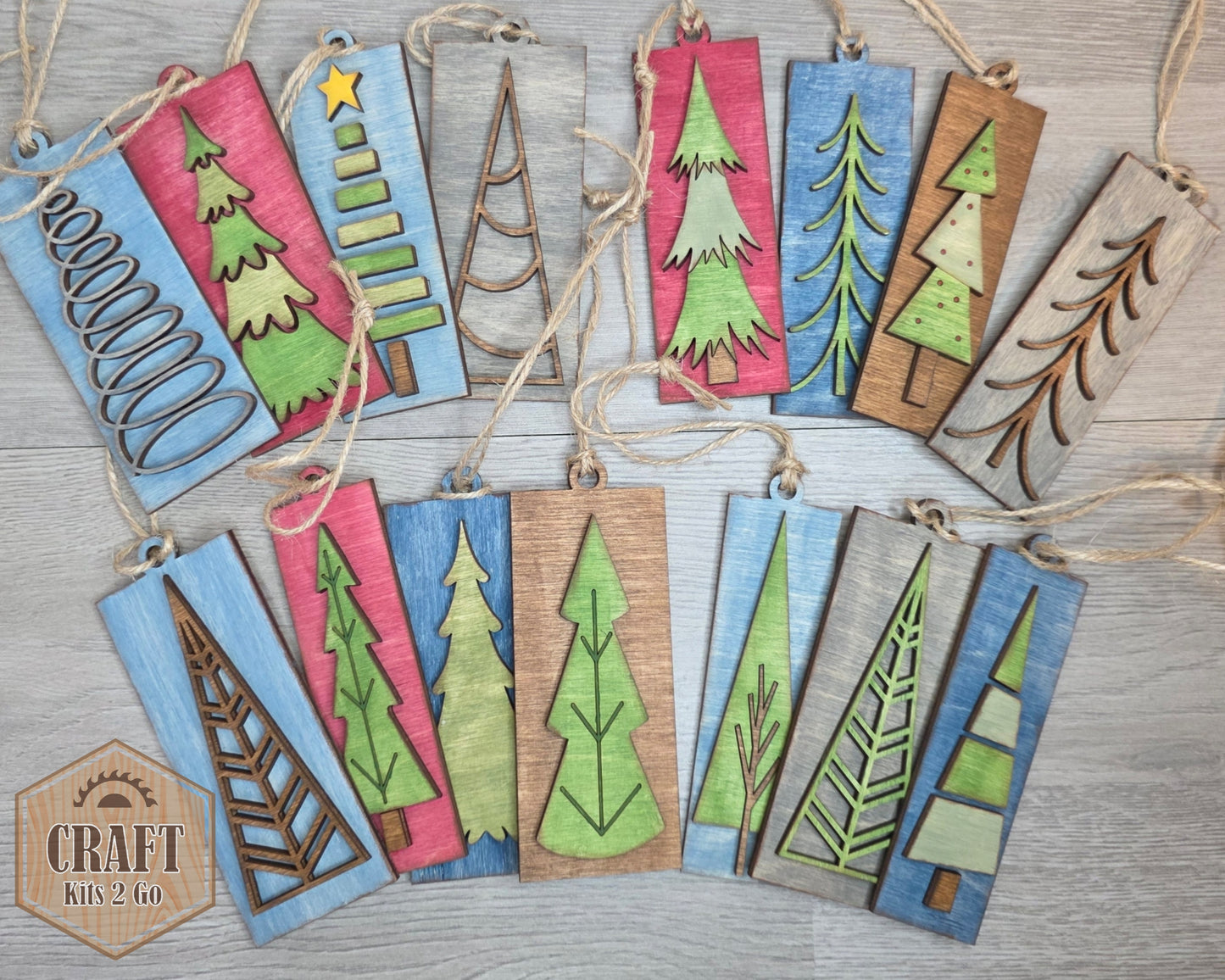 Rustic Christmas Tree Ornament | #2433