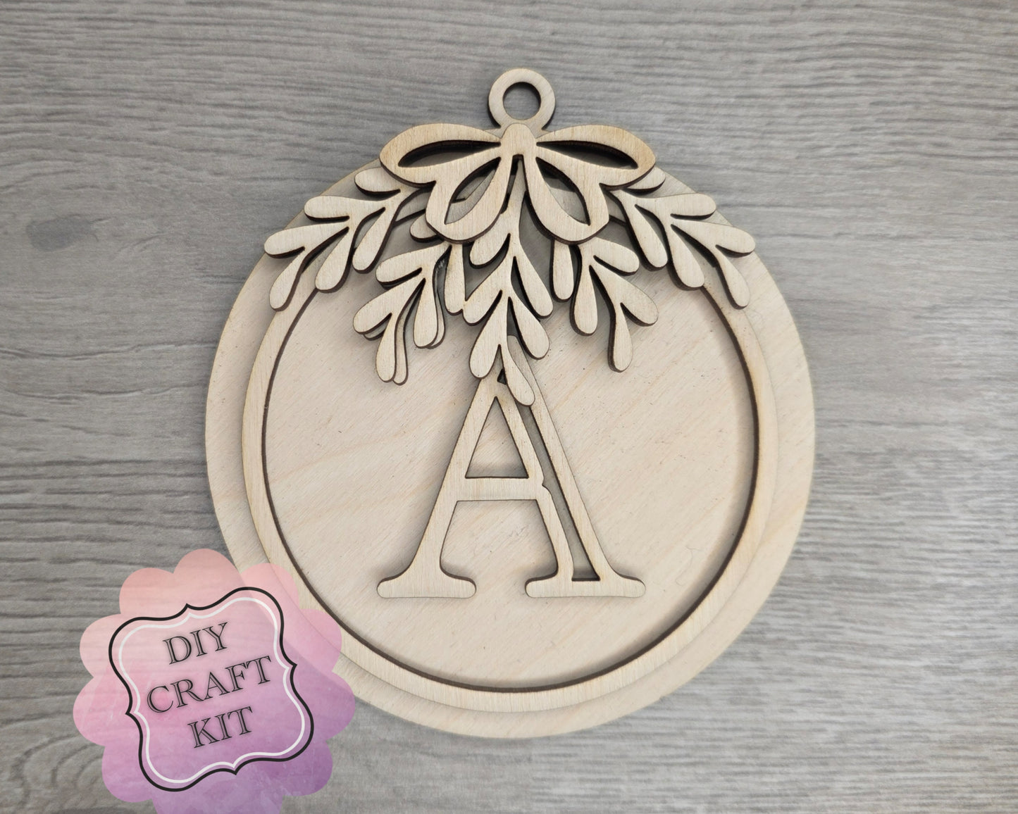 Custom Mistletoe Ornament | #5237