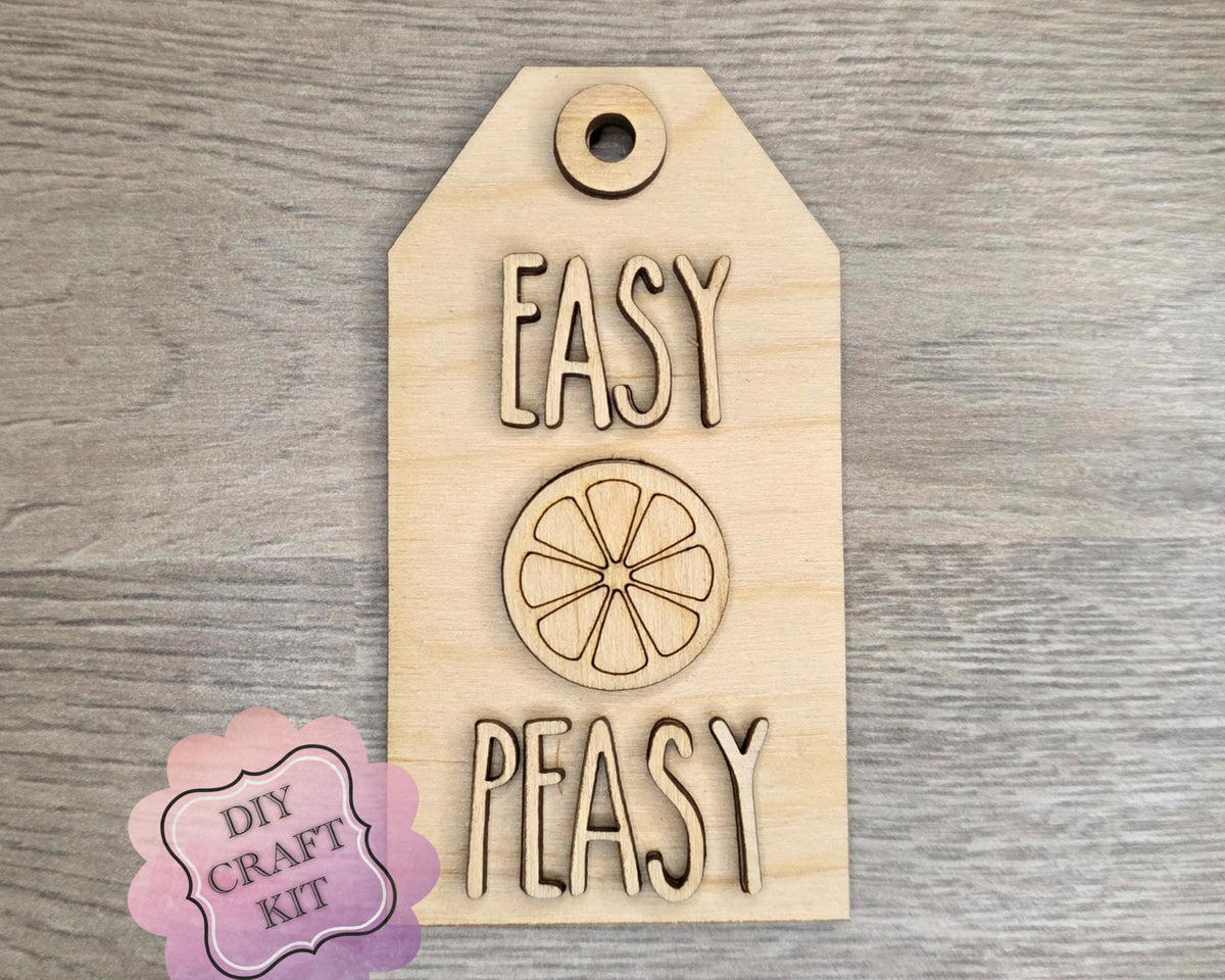 Easy Peasy Tag | Lemon | #2541