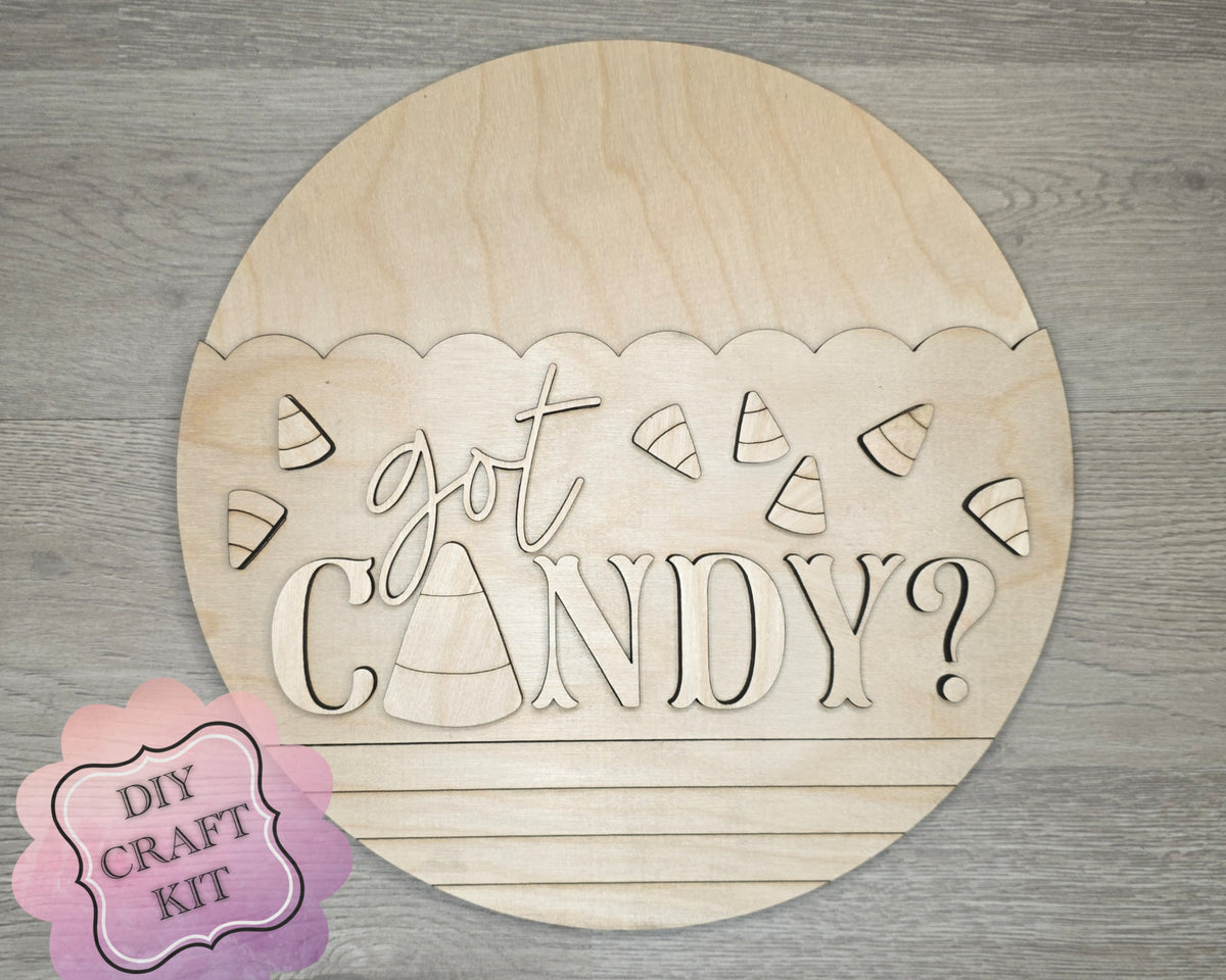 Got Candy Sign | Candy Corn | #4359