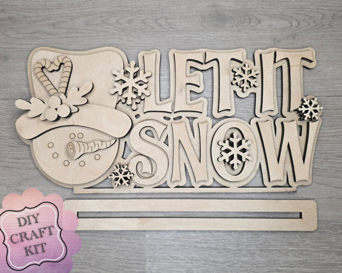 Let it Snow Shelf Sitter | #5283