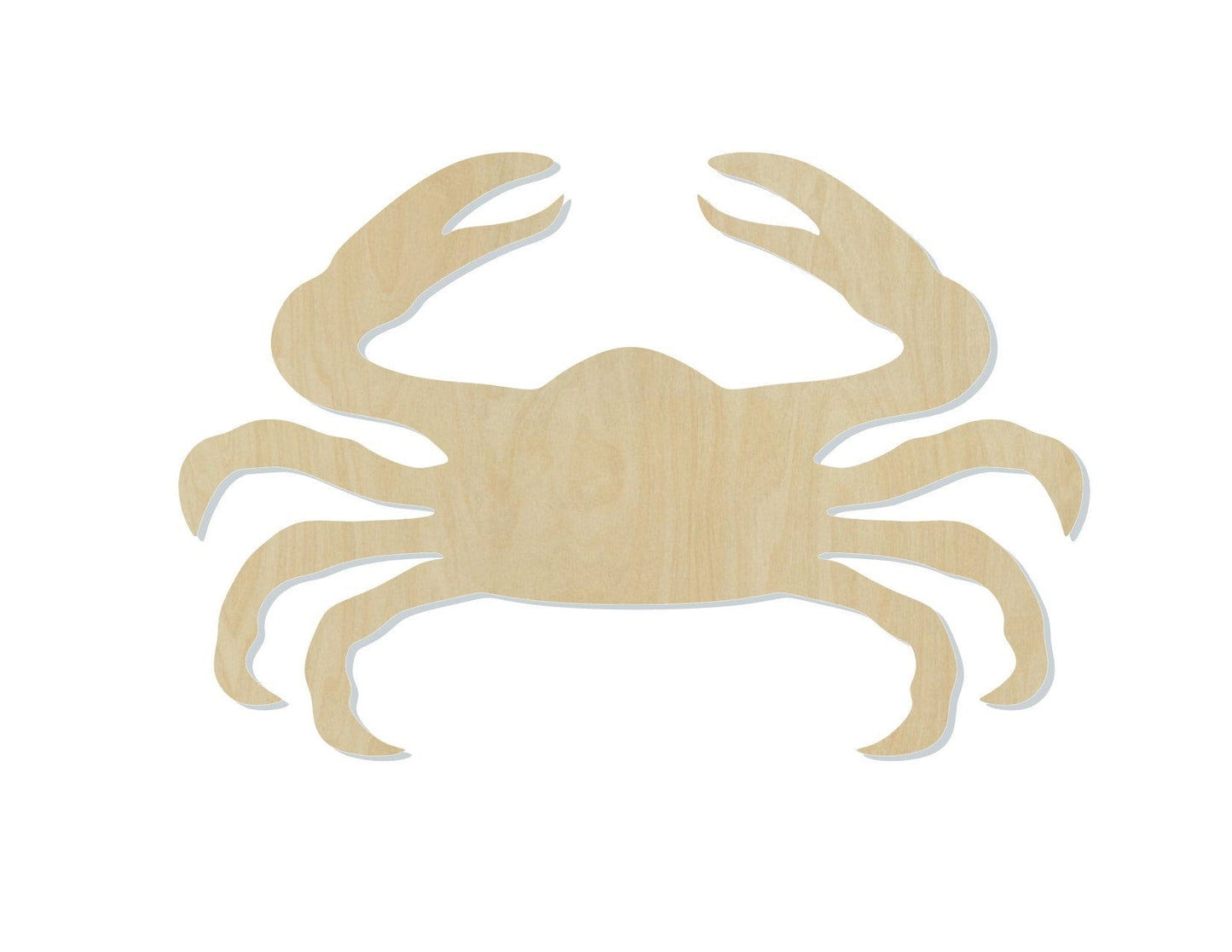 Crab cutout wood blank cutouts sea animals ocean beach DIY paint #1390 - Multiple Sizes Available - Unfinished Cutout Shapes