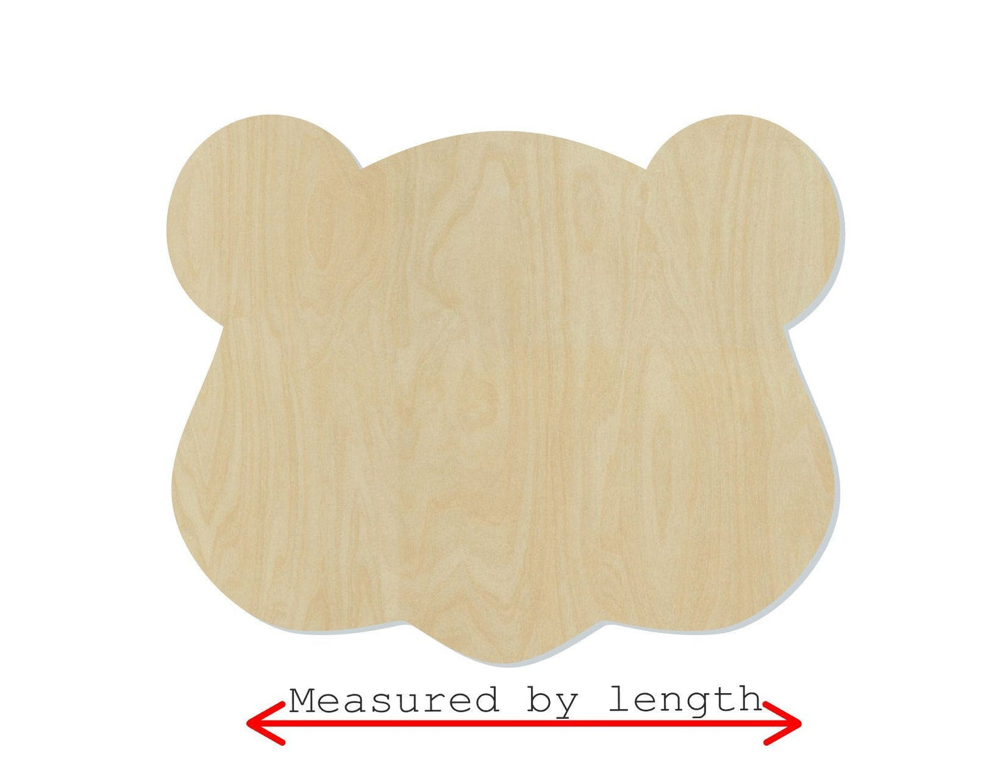 Groundhog Face Head wood blank cutouts zoo animals animal cutouts DIY Paint #1561 - Multiple Sizes Available - Unfinished Wood Cutout Shapes