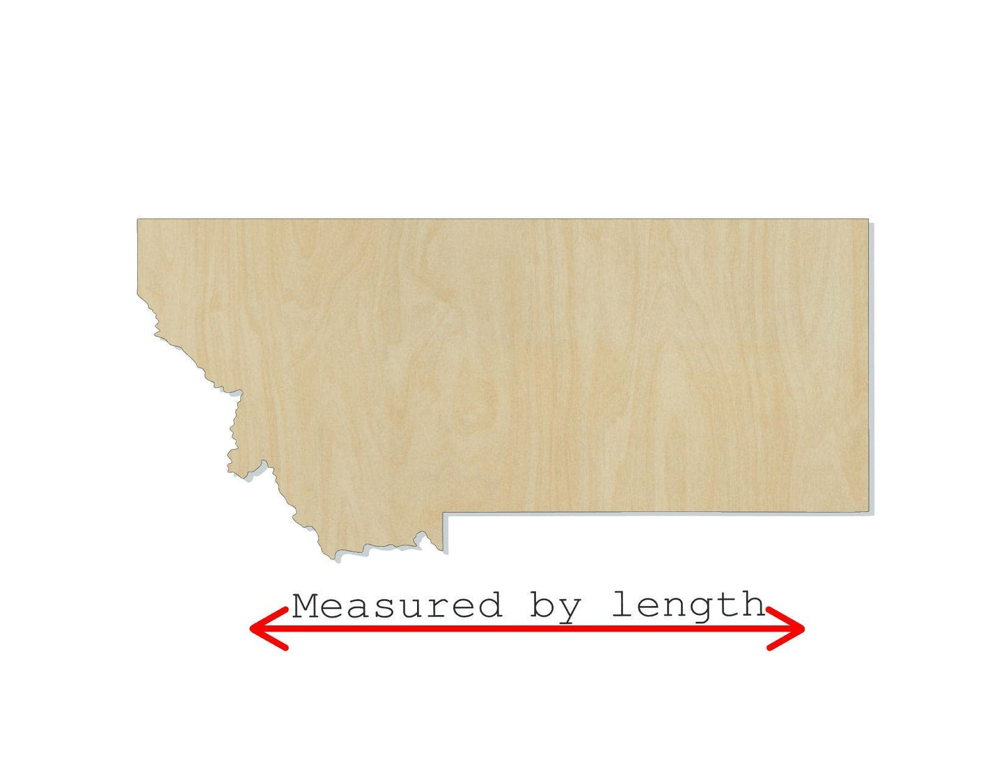 Montana State wood shape wood cutouts State cutouts DIY Paint kit #1753 - Multiple Sizes Available - Unfinished Wood Cutout Shapes