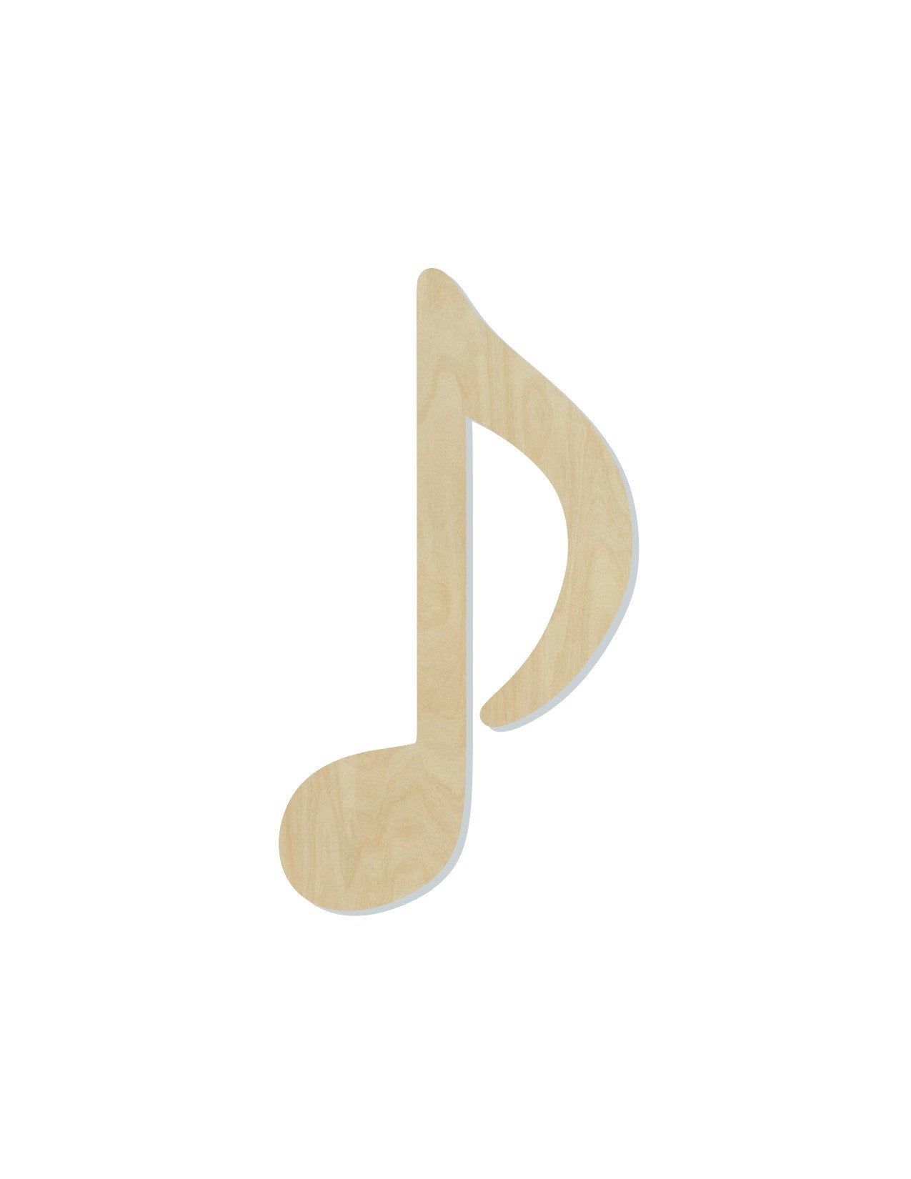 Music Note wood shape wood cutouts Music Class Notes DIY Paint kit #1771 - Multiple Sizes Available - Unfinished Wood Cutout Shapes