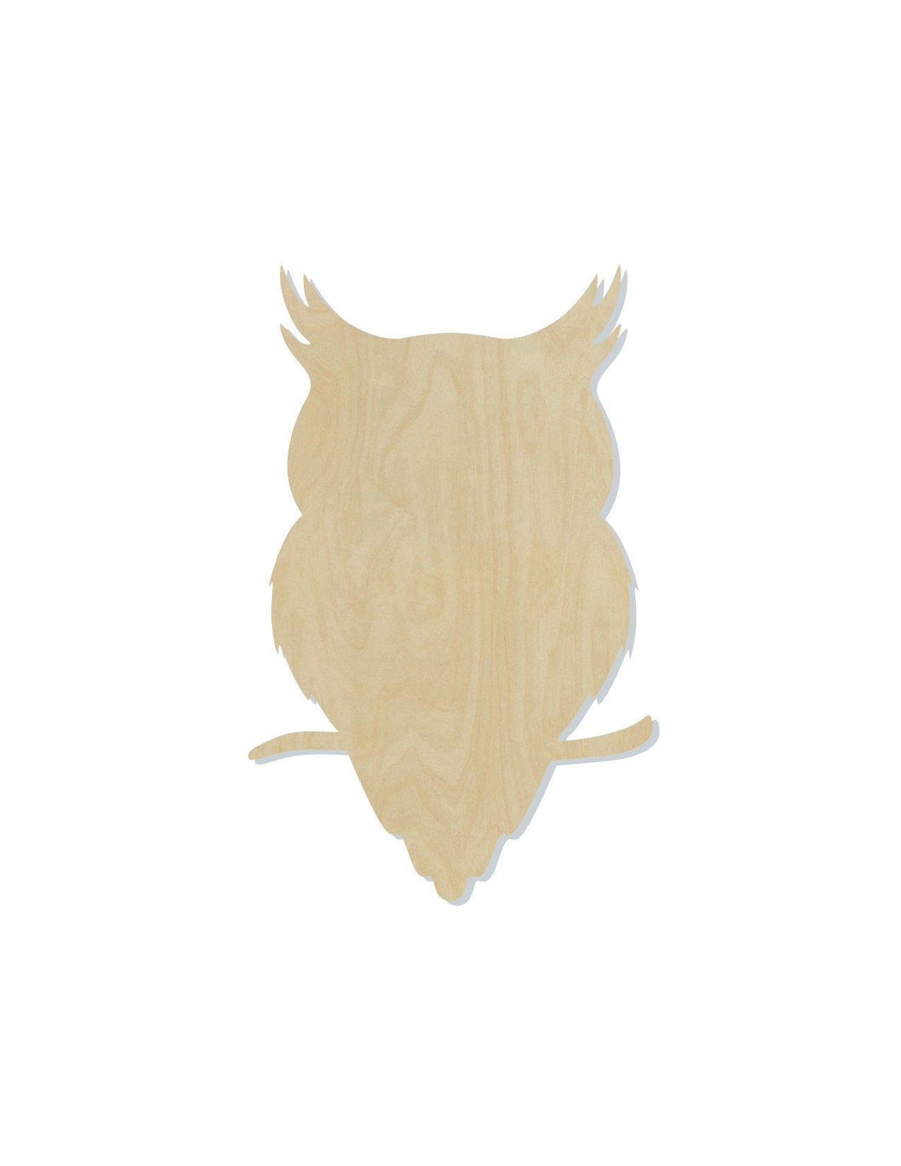 Owl wood shape wood cutouts DIY paint kit animal cutouts animal shapes #1810 - Multiple Sizes Available - Unfinished Wood Cutout Shapes