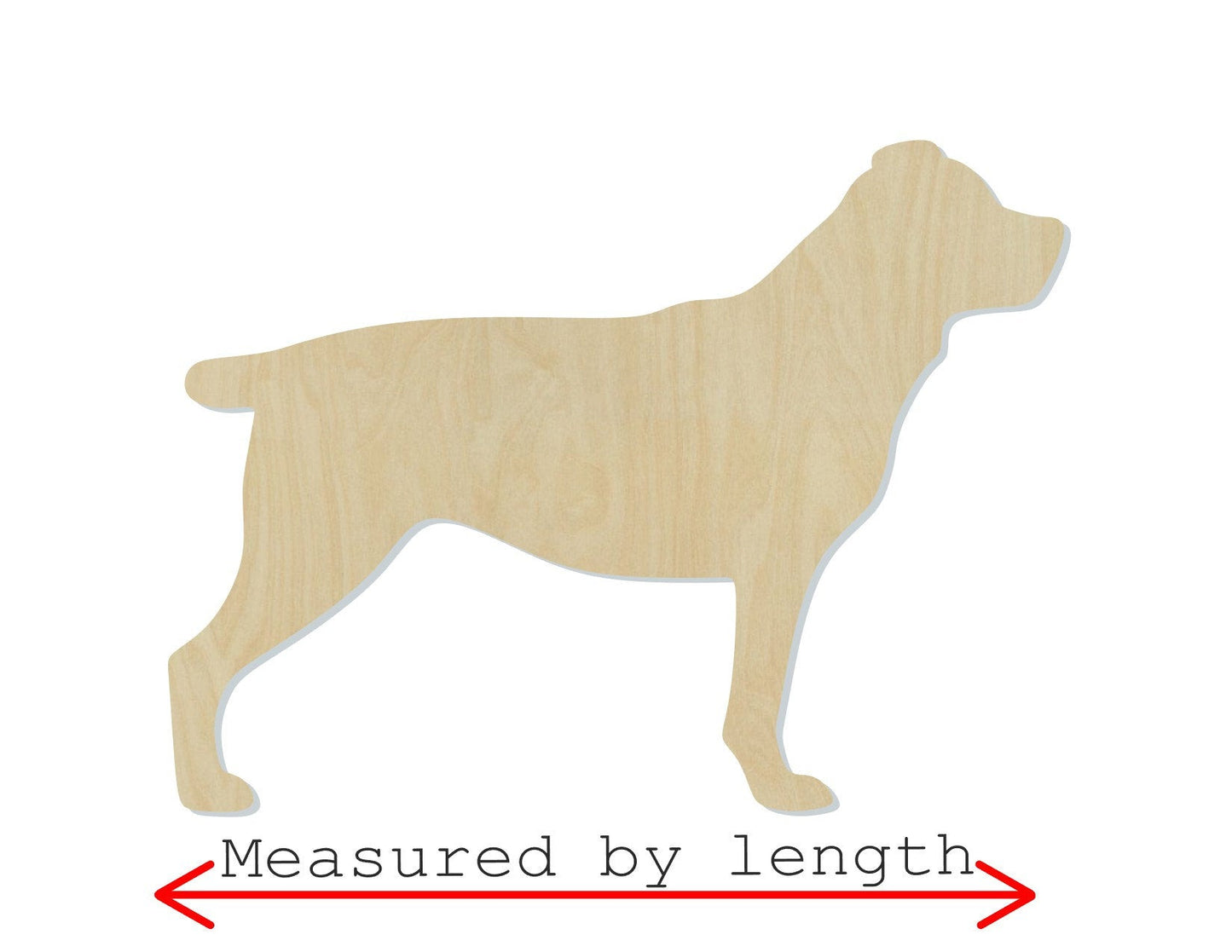Rottweiler wood shape wood cutouts Dog cutouts animal cutouts DIY paint kit #1934 - Multiple Sizes Available - Unfinished Wood Cutout Shapes