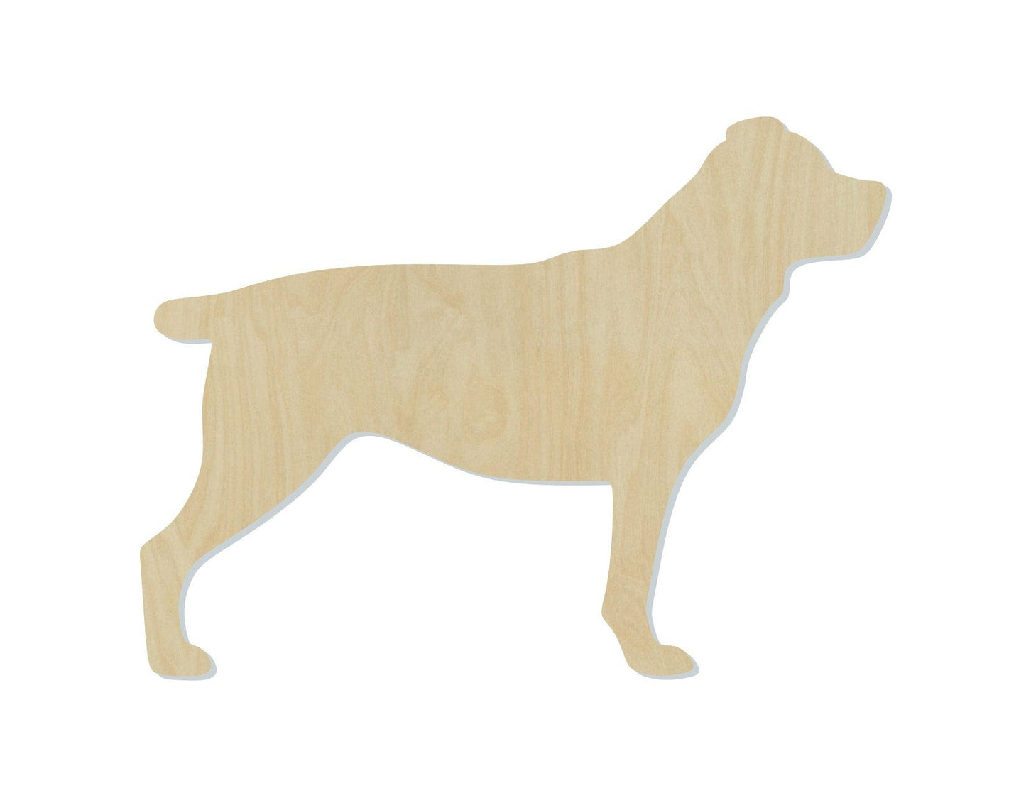 Rottweiler wood shape wood cutouts Dog cutouts animal cutouts DIY paint kit #1934 - Multiple Sizes Available - Unfinished Wood Cutout Shapes