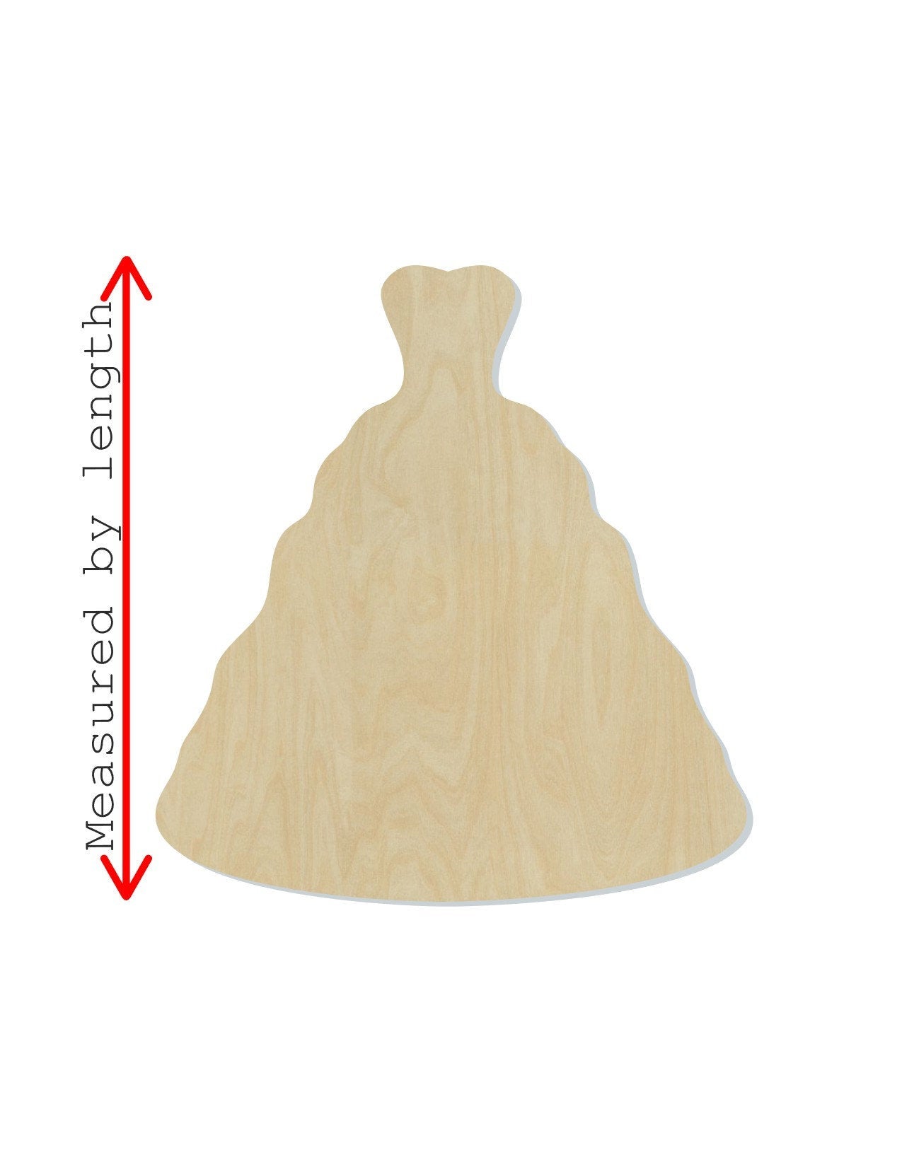 Wedding Dress Wood Cutouts DIY Paint Wedding Bridal Shower Brides Maid #2179 - Multiple Sizes Available - Unfinished wood Cutout Shapes