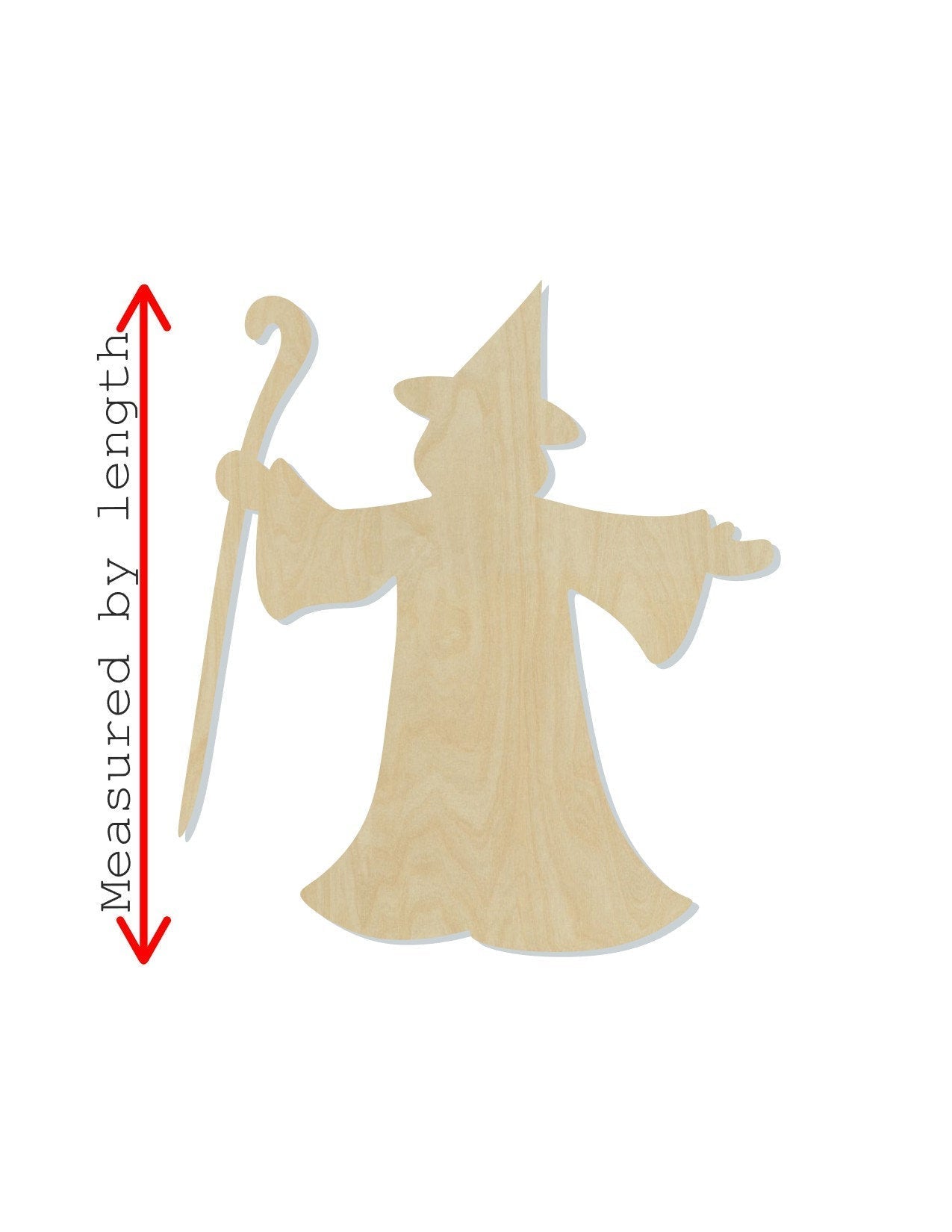 Wizard Wood Cutouts Magic Magician DIY Paint #2199 - Multiple Sizes Available - Unfinished wood Cutout Shapes