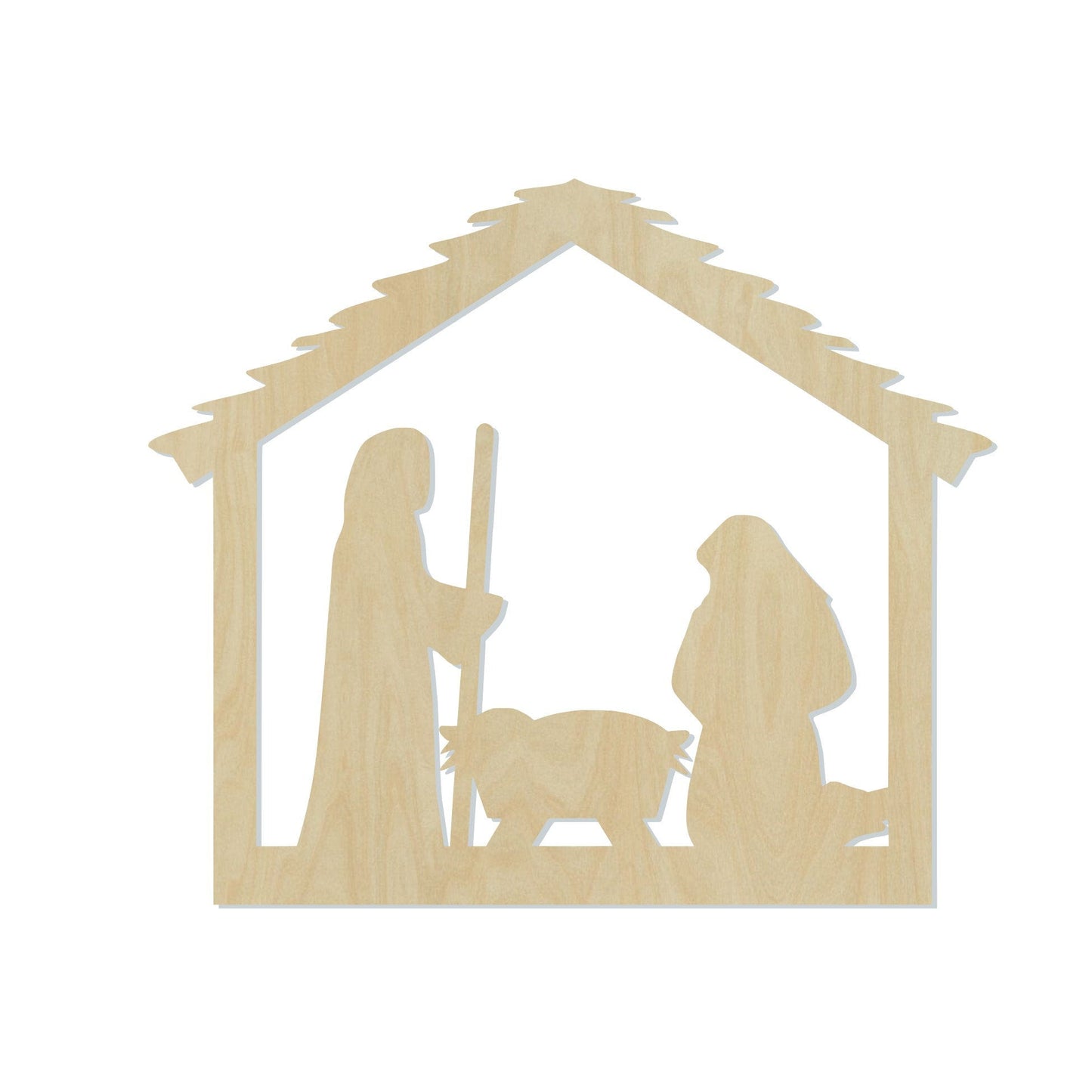 Nativity Scene Cutout #1022 - Multiple Sizes Available - Unfinished Wood Cutout Shapes