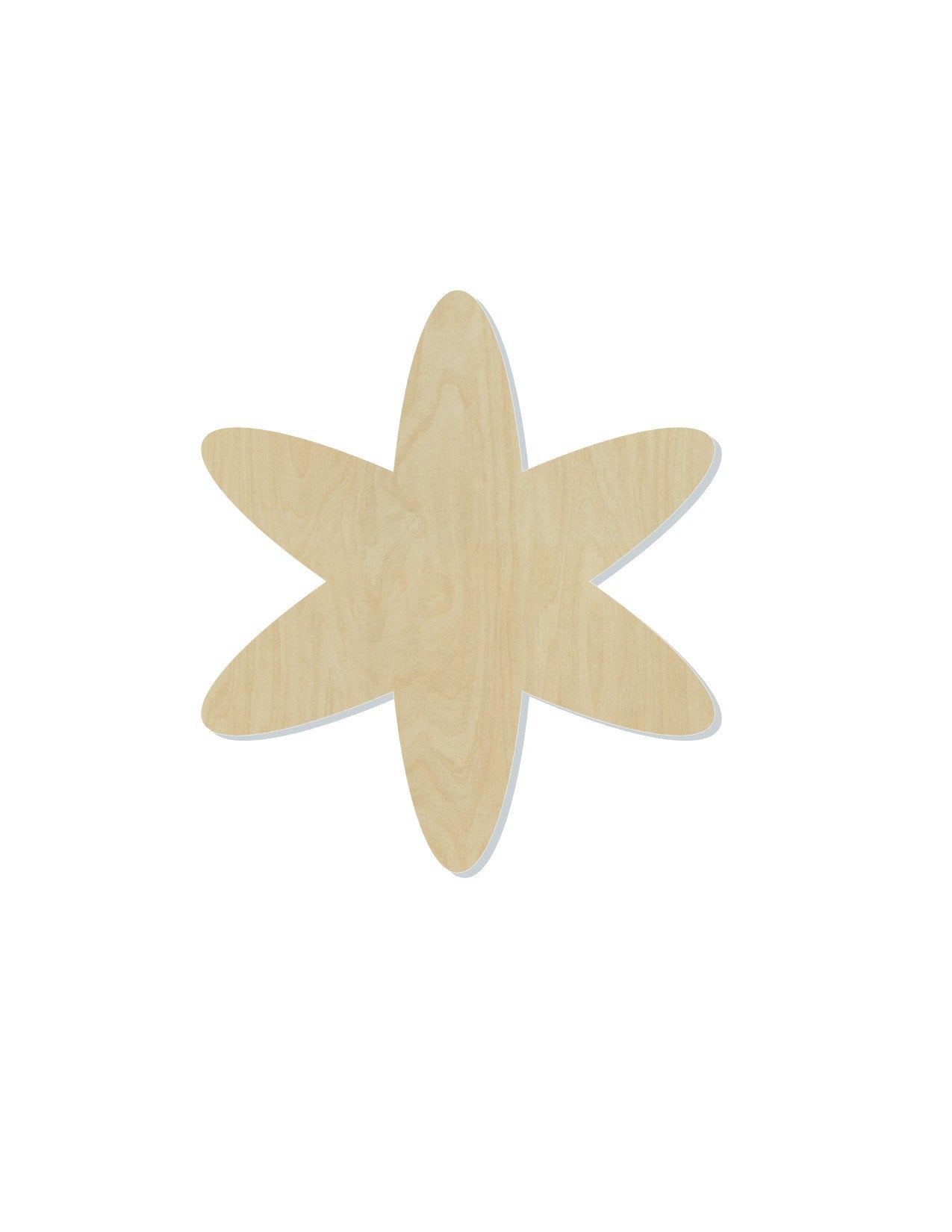 Asterisk Wood Cutout Blank Symbol #1168 - Multiple Sizes Available - Unfinished Wood Cutout Shapes