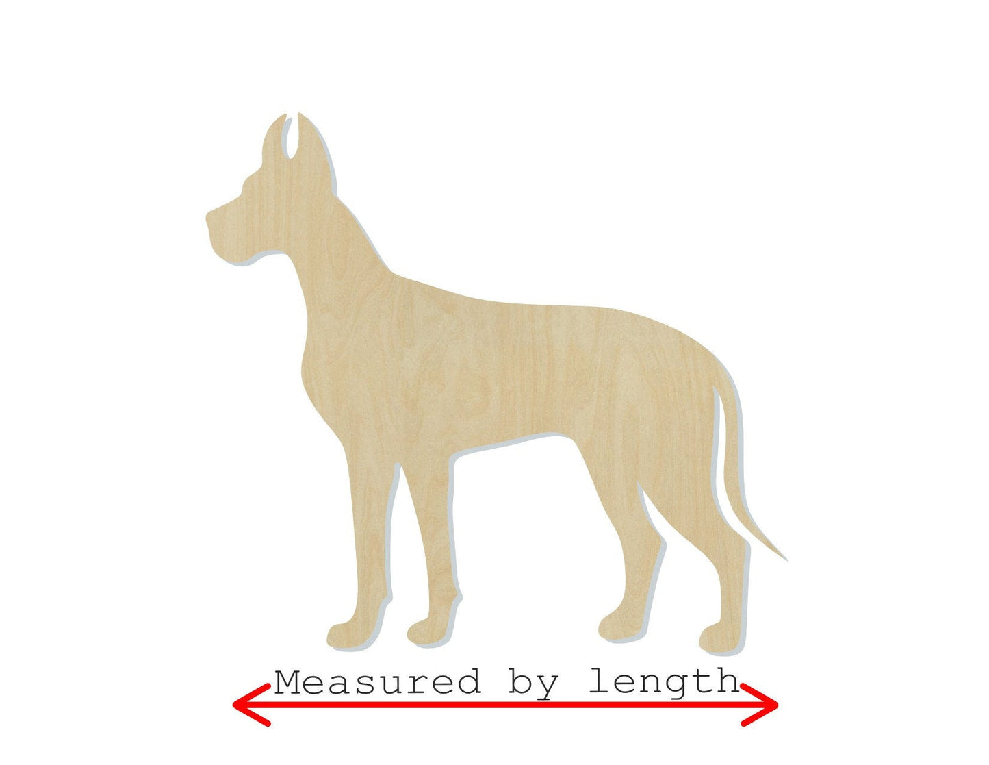 Great Dane dog wood cutout Pets animal cutouts mans best friend DIY paint #1554 - Multiple Sizes Available - Unfinished wood cutouts shapes