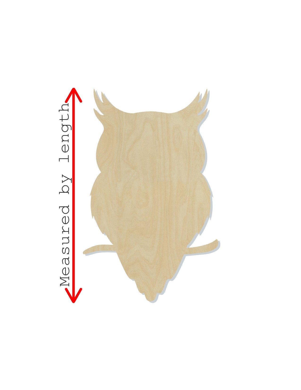 Owl wood shape wood cutouts DIY paint kit animal cutouts animal shapes #1810 - Multiple Sizes Available - Unfinished Wood Cutout Shapes