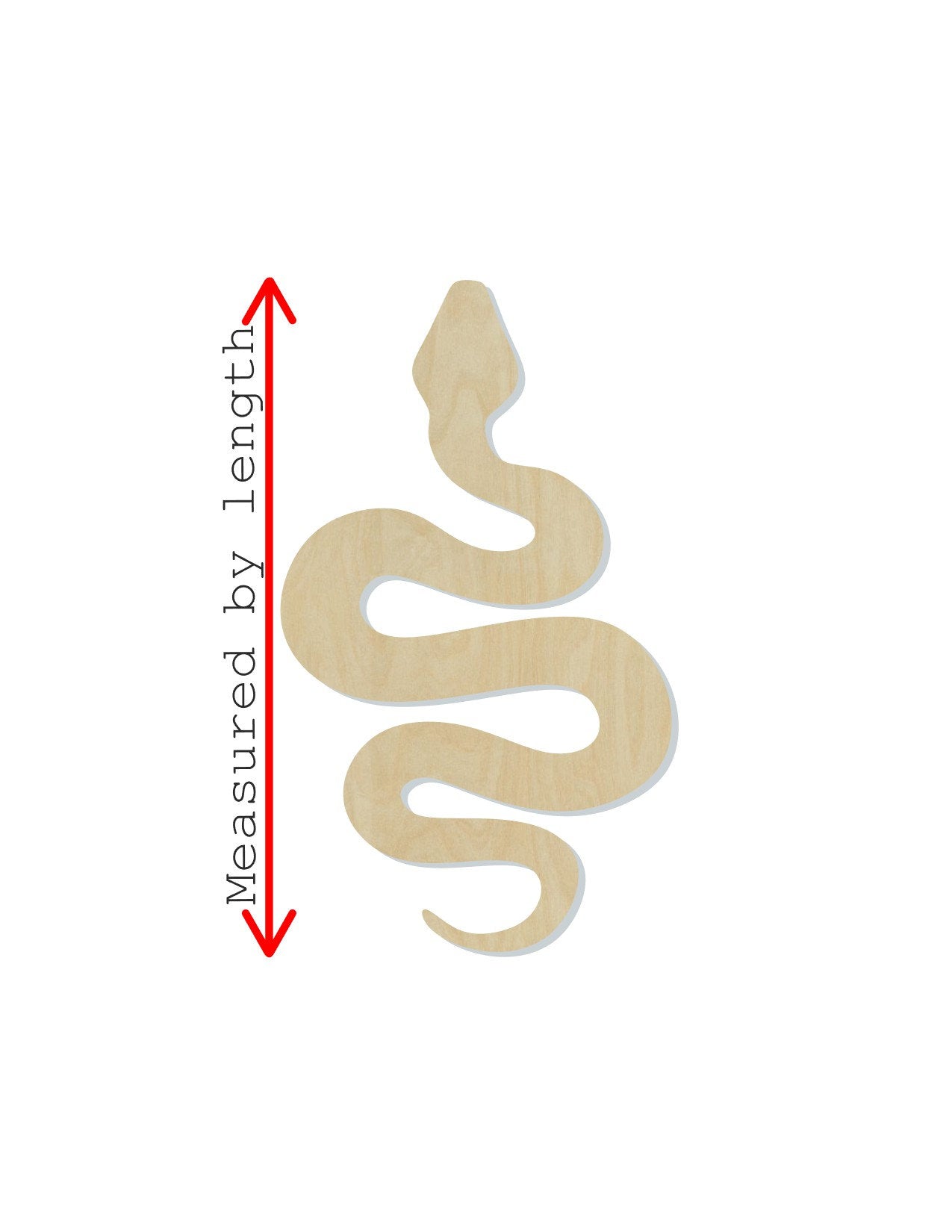 Snake wood cutouts wood shapes animal cutouts DIY paint kit #2024 - Multiple Sizes Available - Unfinished Wood Cutout Shapes