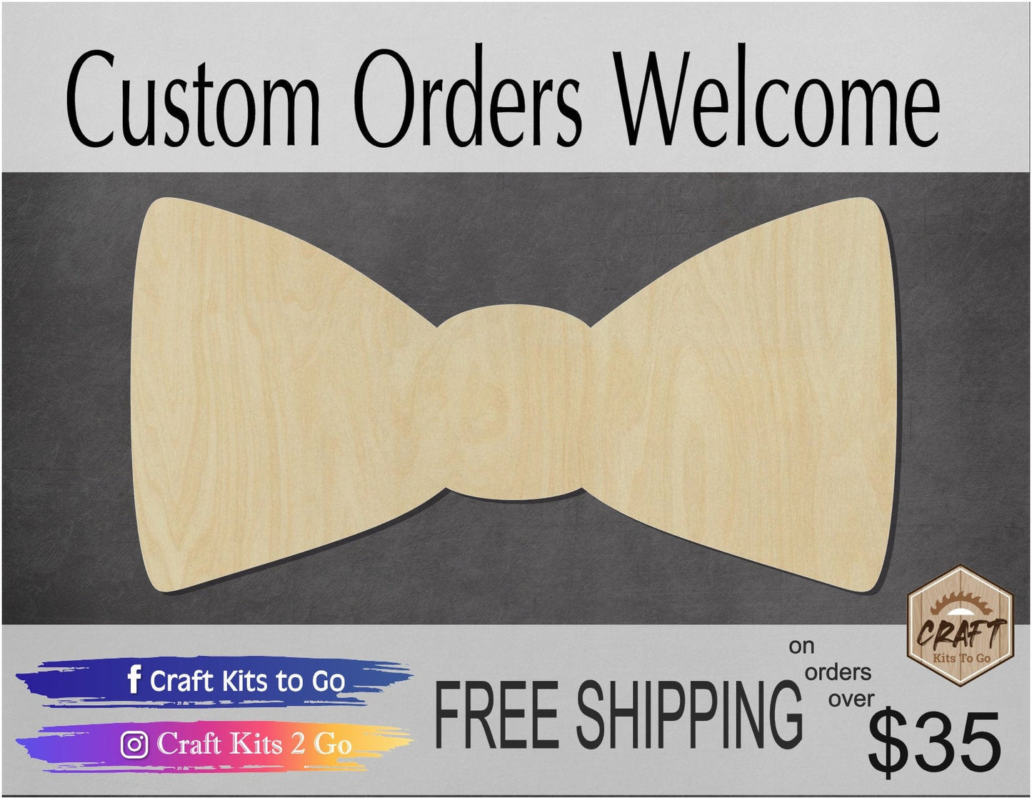 Bow Tie Wedding Blank wood cutouts Little Man DIY Paint #1210 - Multiple Sizes Available - Unfinished Cutout Shapes