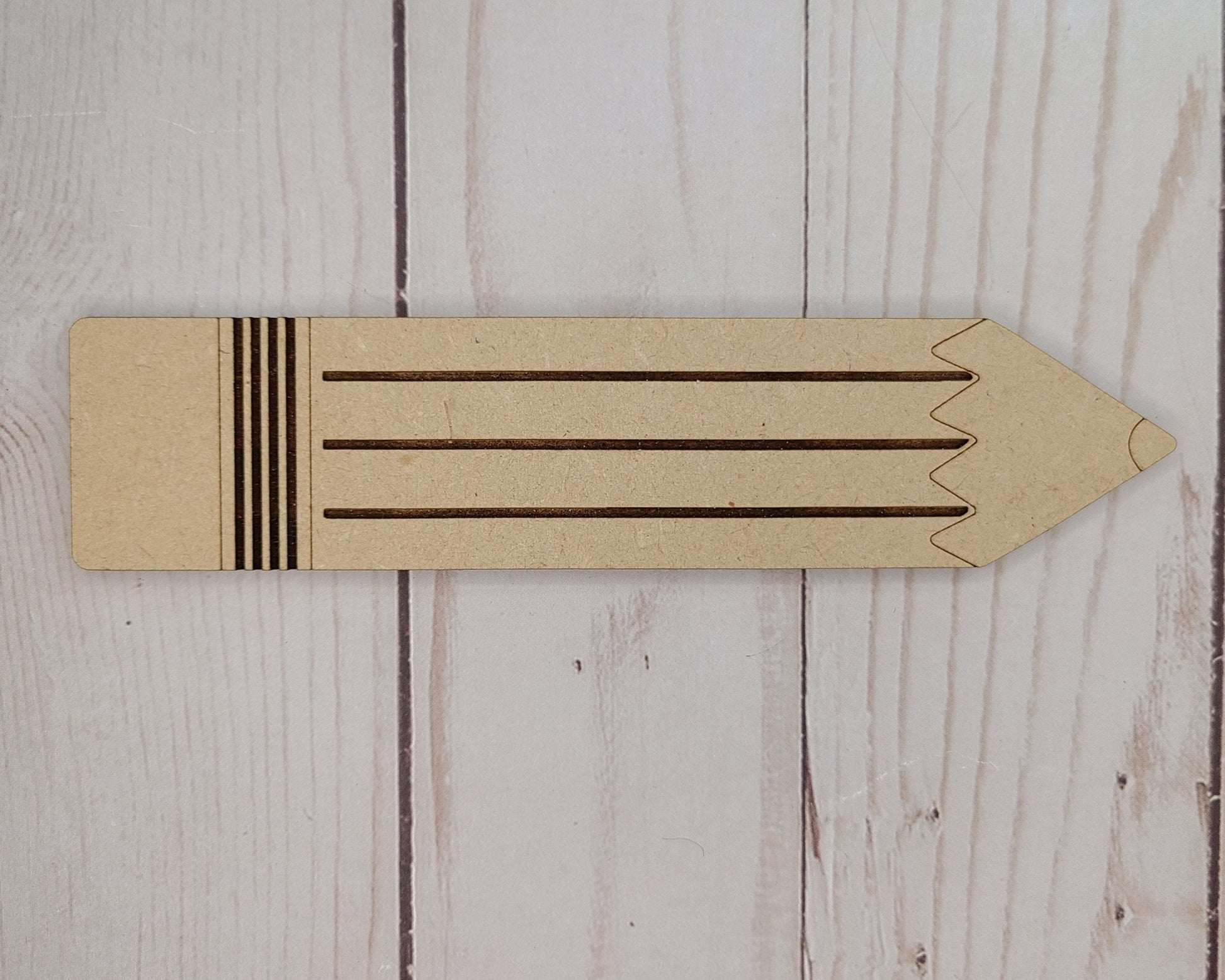 Pencil Back to School Craft Kit DIY Craft Kit #2309 - Multiple Sizes Available - Unfinished Wood Cutout Shapes