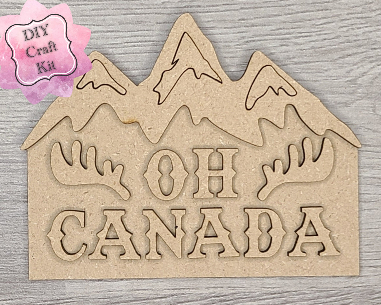 OH Canada Canadian Canada Craft Kit DIY Craft Kit #2941 - Multiple Sizes Available - Unfinished Wood Cutout Shapes