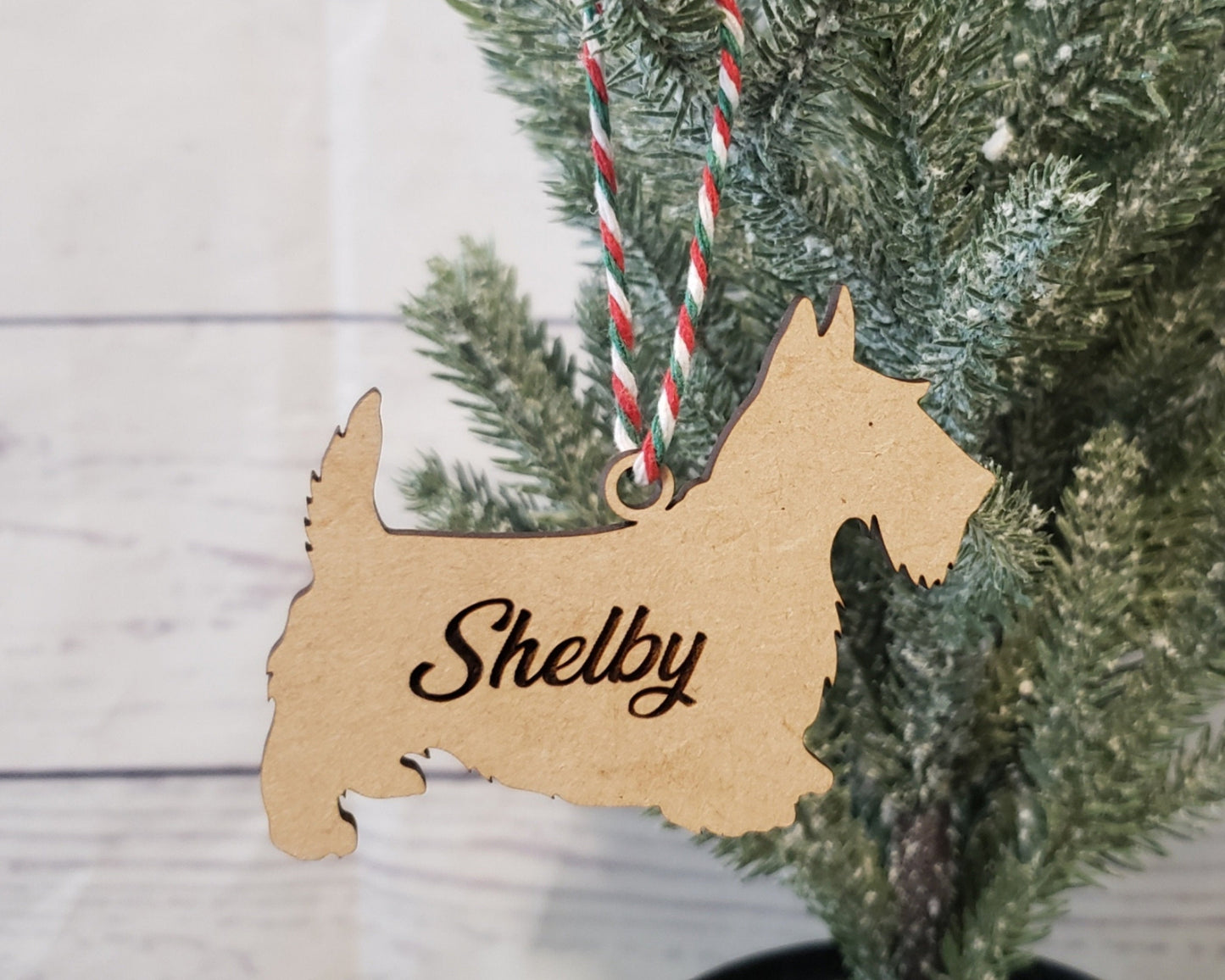Scottie Ornament Wood Shape wood cutouts Scottish Terrier DIY paint kit #2438 - Multiple Sizes Available - Unfinished Wood Cutout Shapes