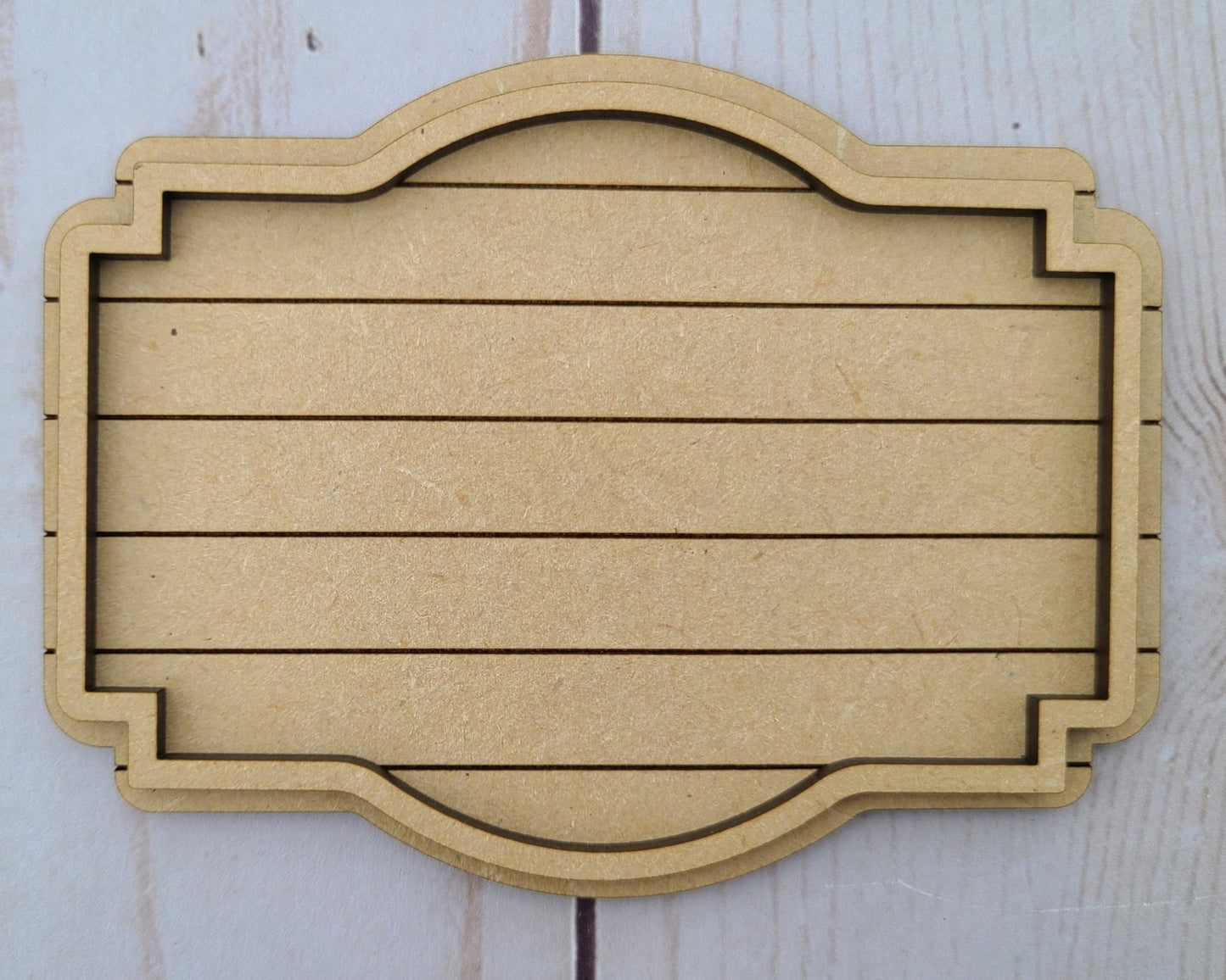 Shiplap Frame #2468 - Multiple Sizes Available - Unfinished Wood Cutout Frames