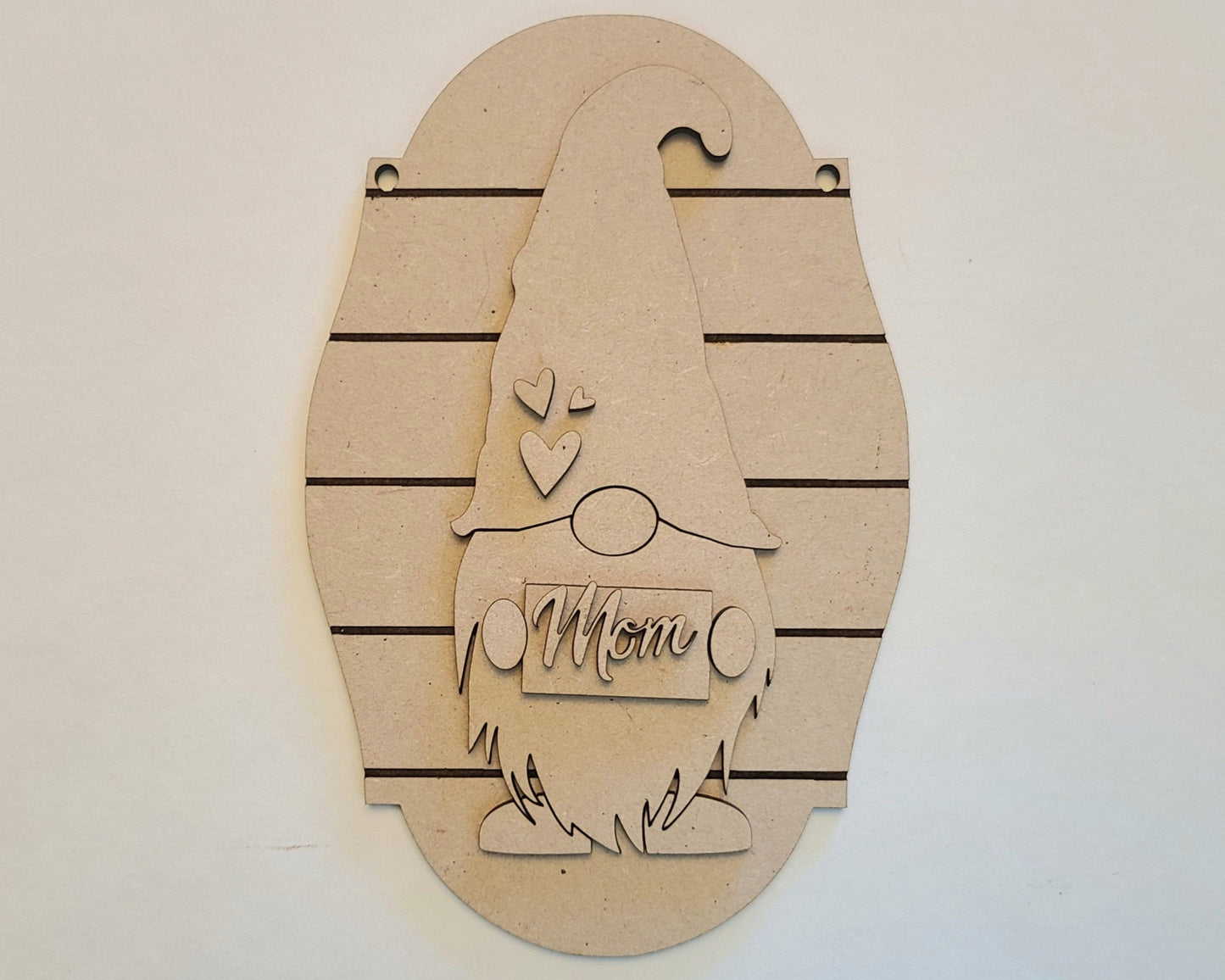 Mom Gnome Kit Craft Night Crafty Craft Kit #2518 - Multiple Sizes Available - Unfinished Wood Cutout Shapes