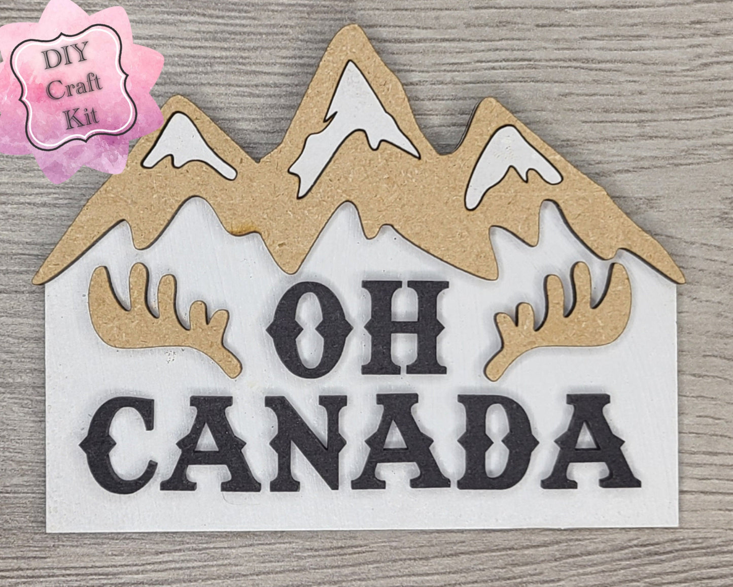 OH Canada Canadian Canada Craft Kit DIY Craft Kit #2941 - Multiple Sizes Available - Unfinished Wood Cutout Shapes