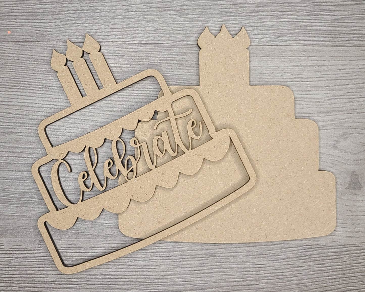 Welcome to our Classroom Interchangeable "Cake" DIY Paint kit #2983 - Unfinished Wood shape cutouts
