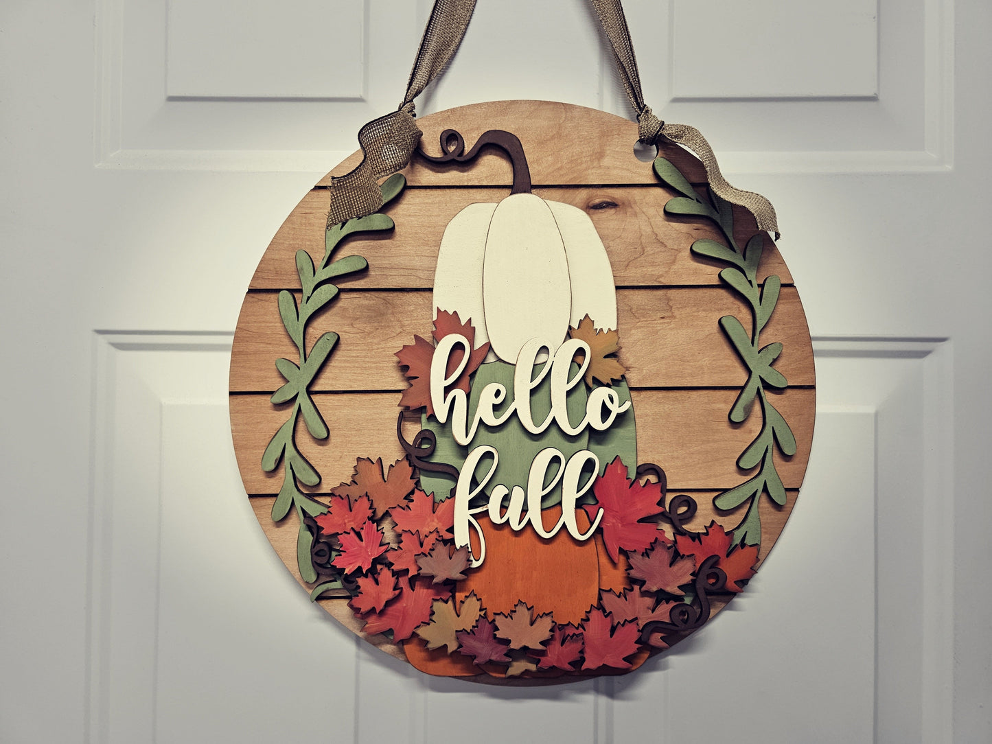Hello Fall | Stacked Pumpkins | #3367