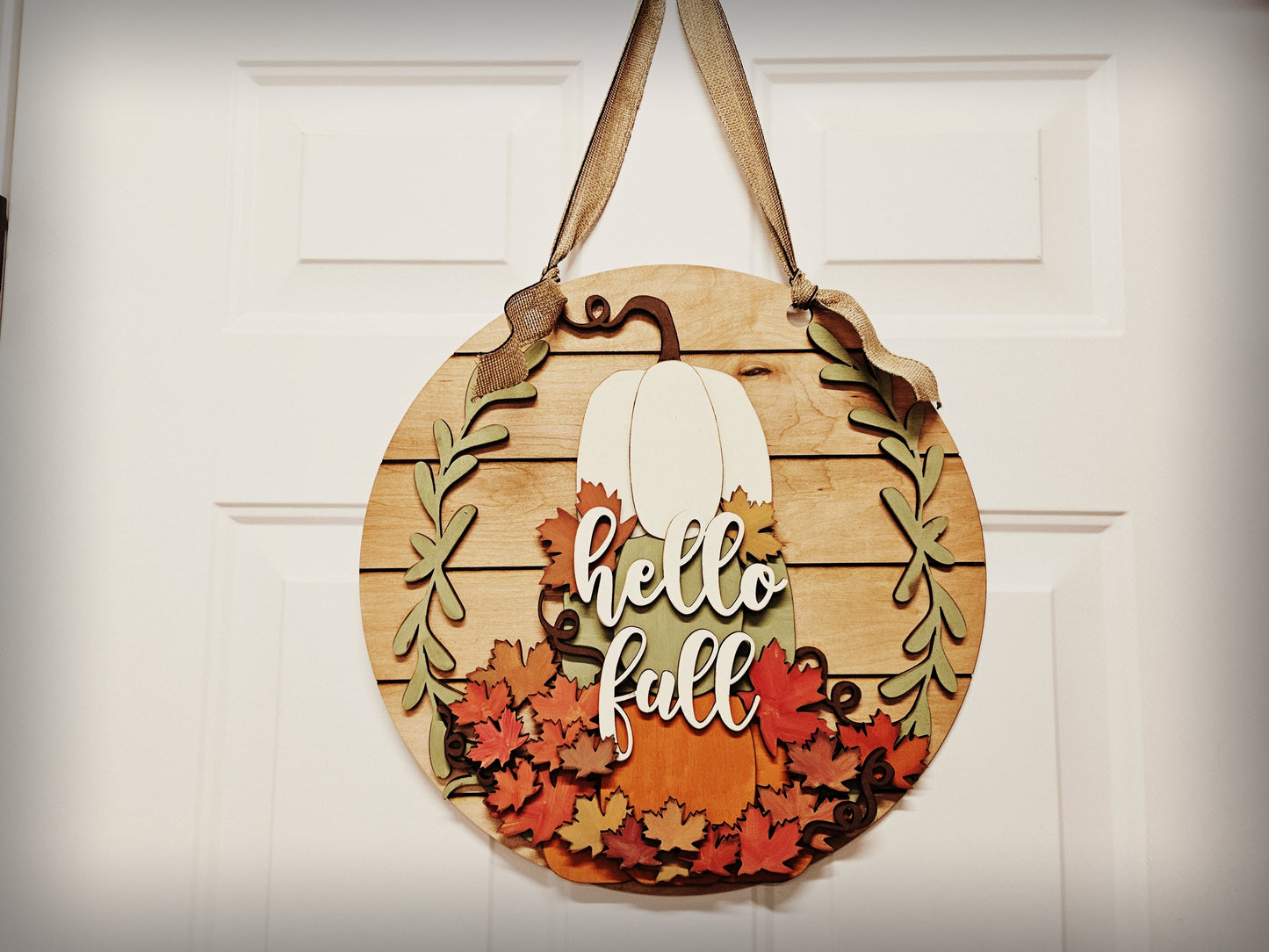 Hello Fall | Stacked Pumpkins | #3367