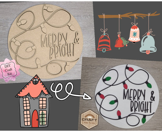 Merry & Bright Sign | #3079