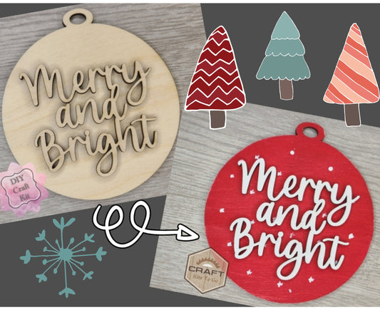Merry & Bright Ornament | #3355