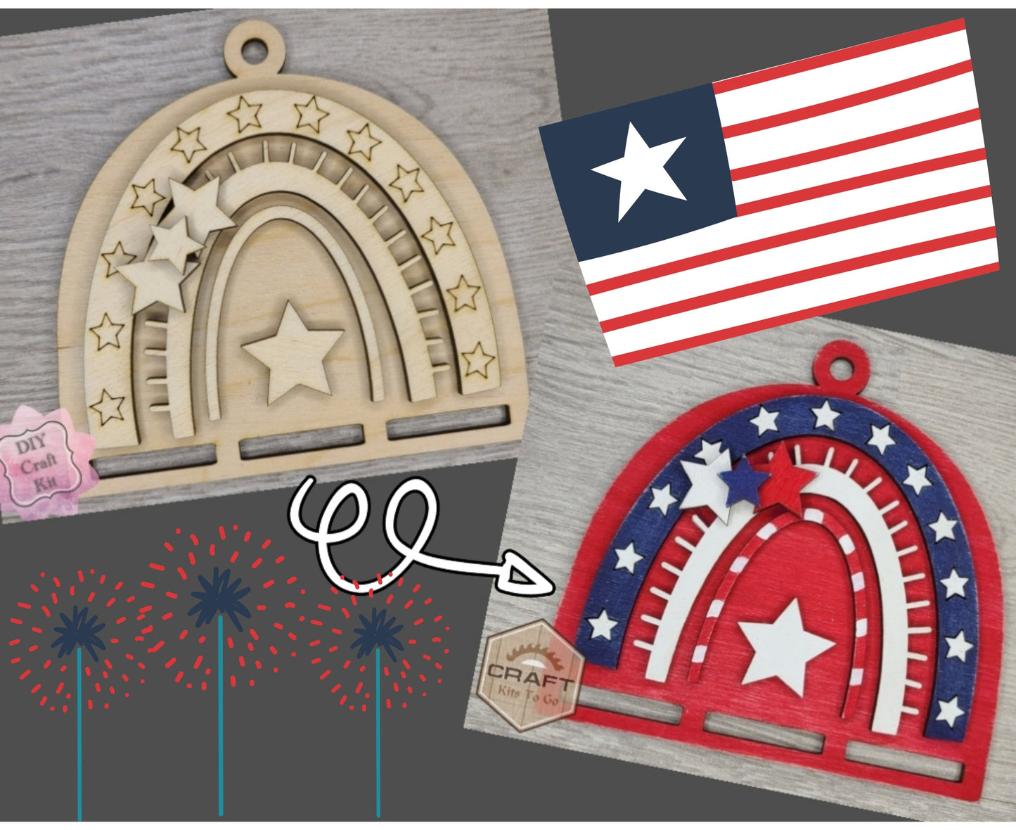 4th of July Macramé Kit | #3584