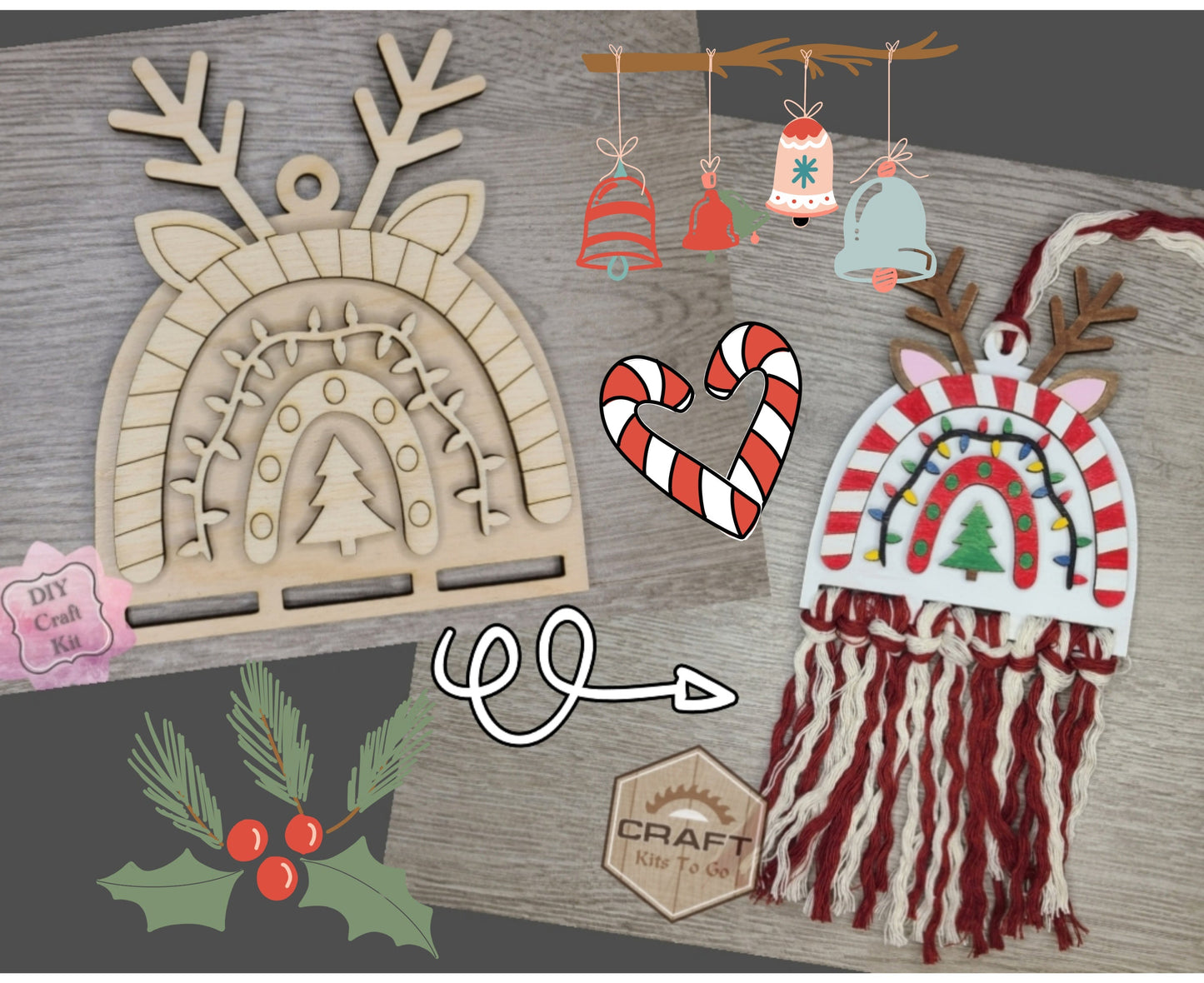 Christmas Holiday Macramé kit | #3590
