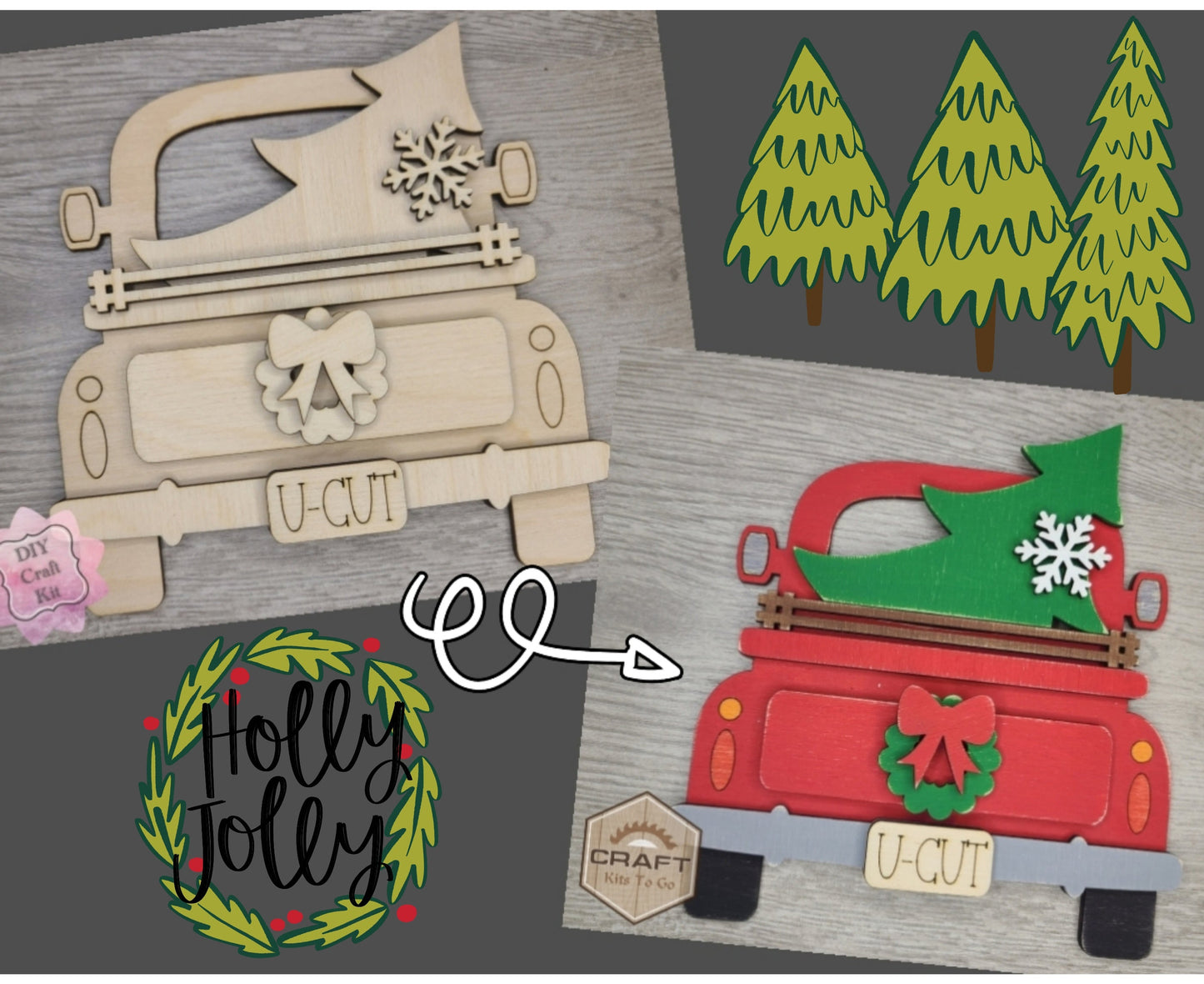 Christmas Tree Truck | #3525