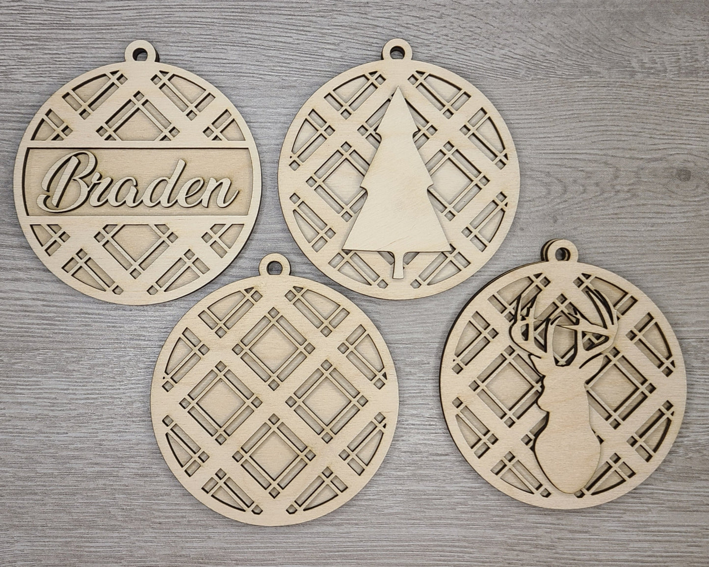 Plaid Ornament | #2297