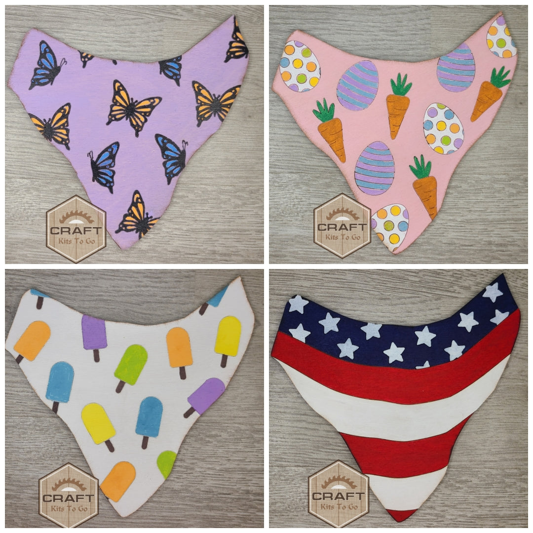 Scottie Interchangeable Sign | SPRING BANDANA | #200005