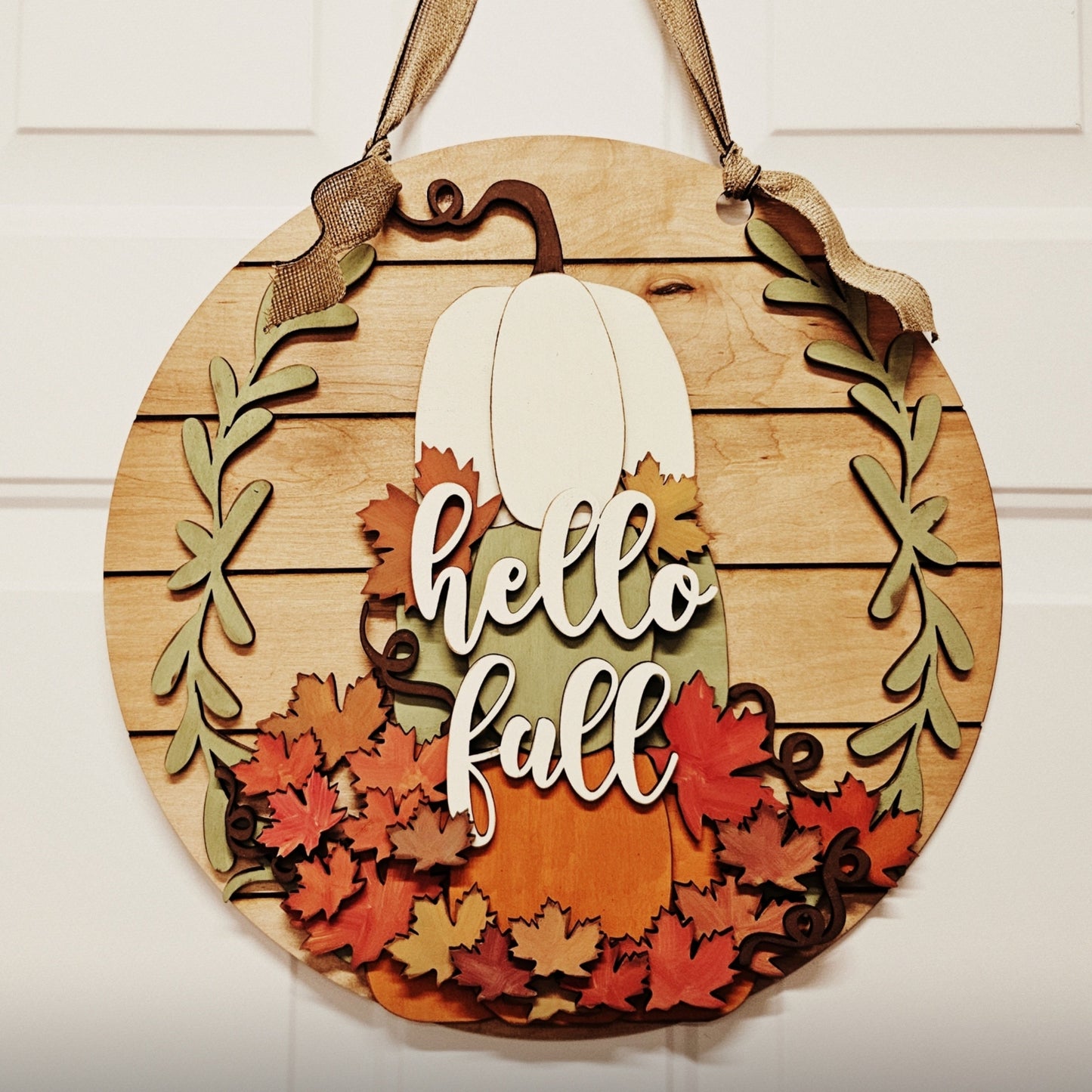 Hello Fall | Stacked Pumpkins | #3367