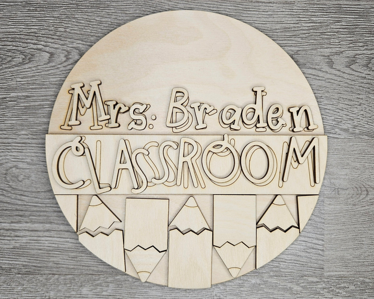 Personalized Classroom Sign | #4070