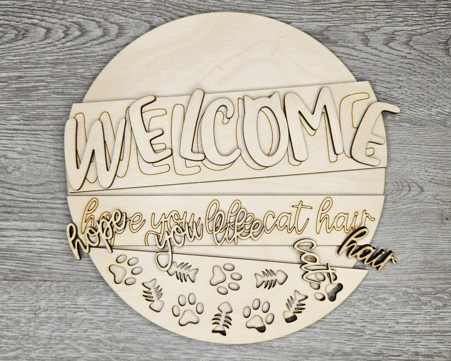 Cat Welcome Sign | #4069