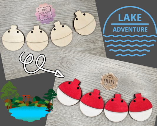 Lake House Bobber Bunting | #2724